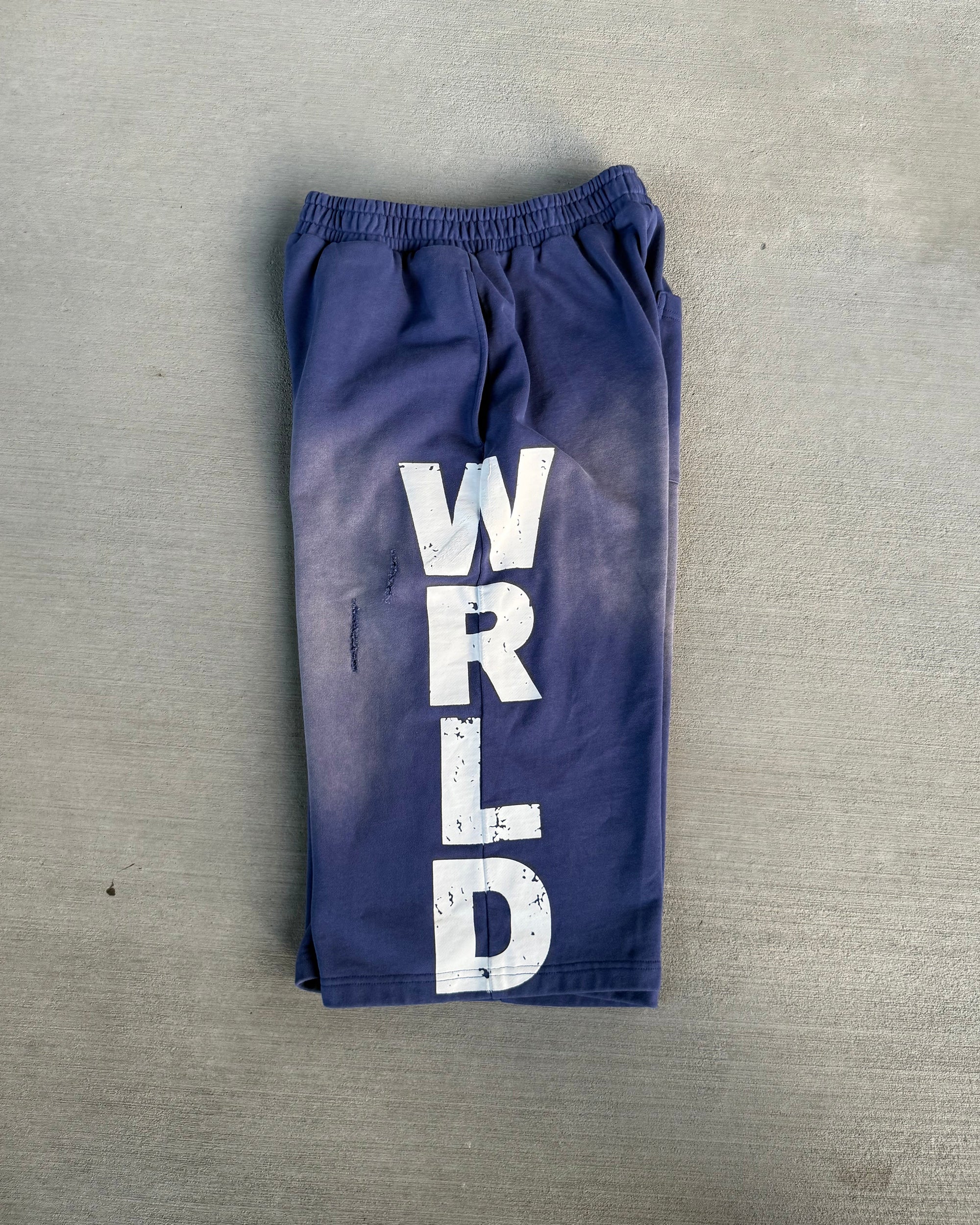 WICK SWEAT SHORTS (BLUE AND WHITE) - Image 5