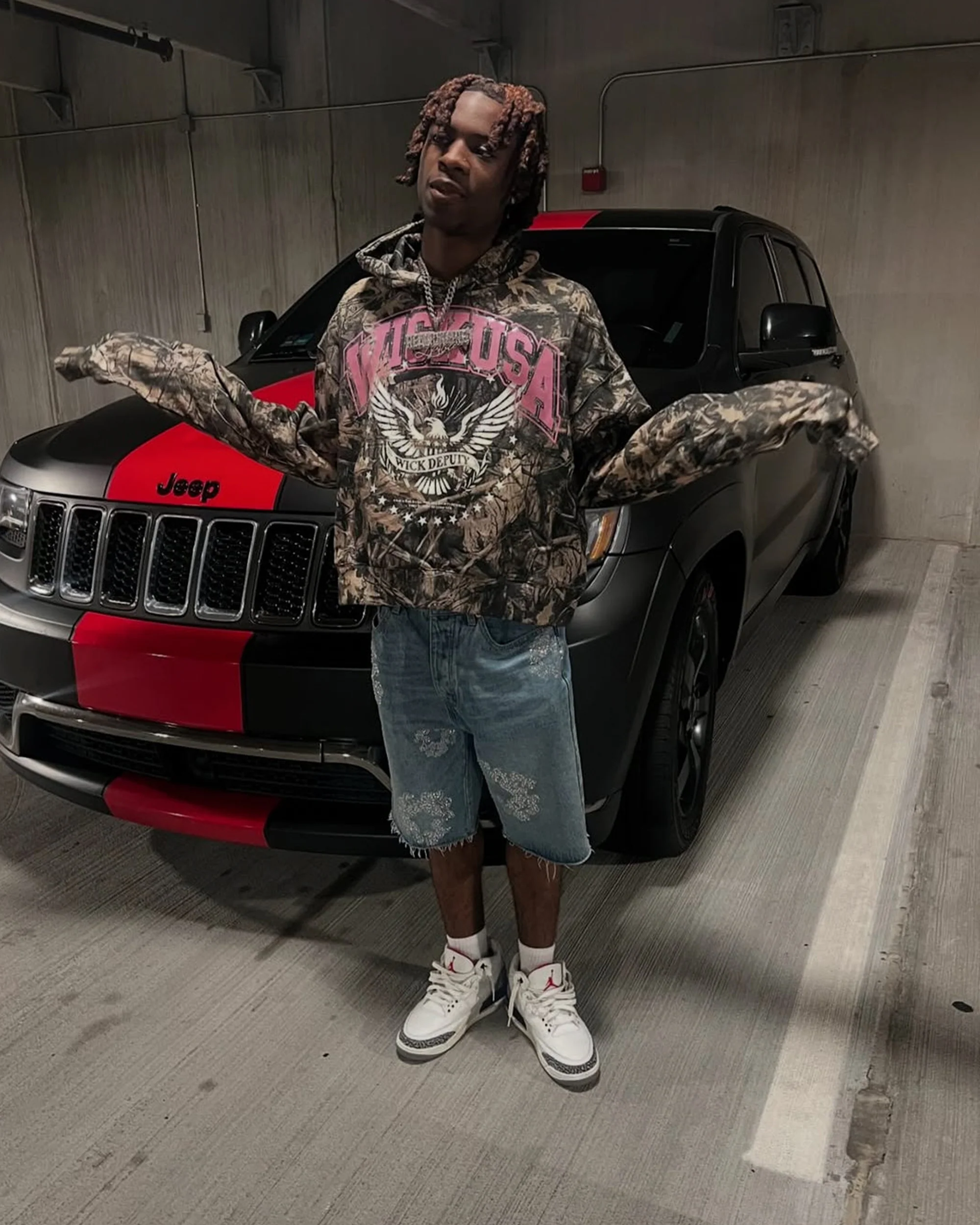 WICK USA HOODIE (CAMO) - Image 3