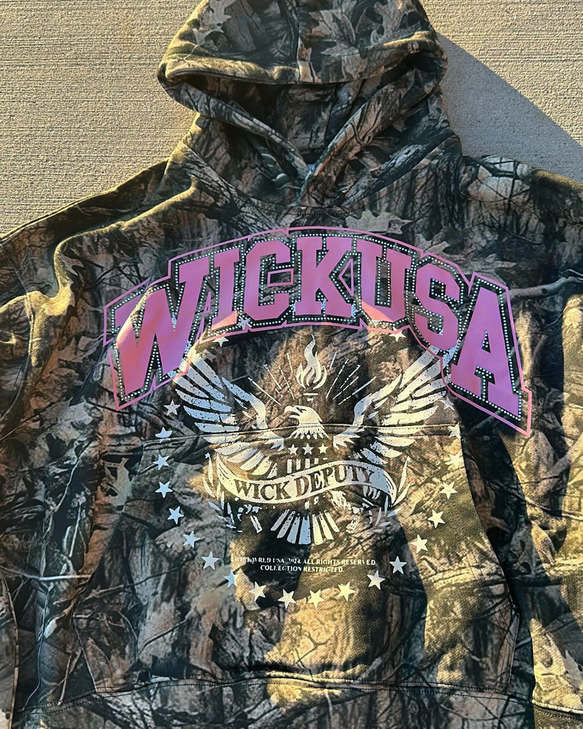 WICK USA HOODIE (CAMO) - Image 6