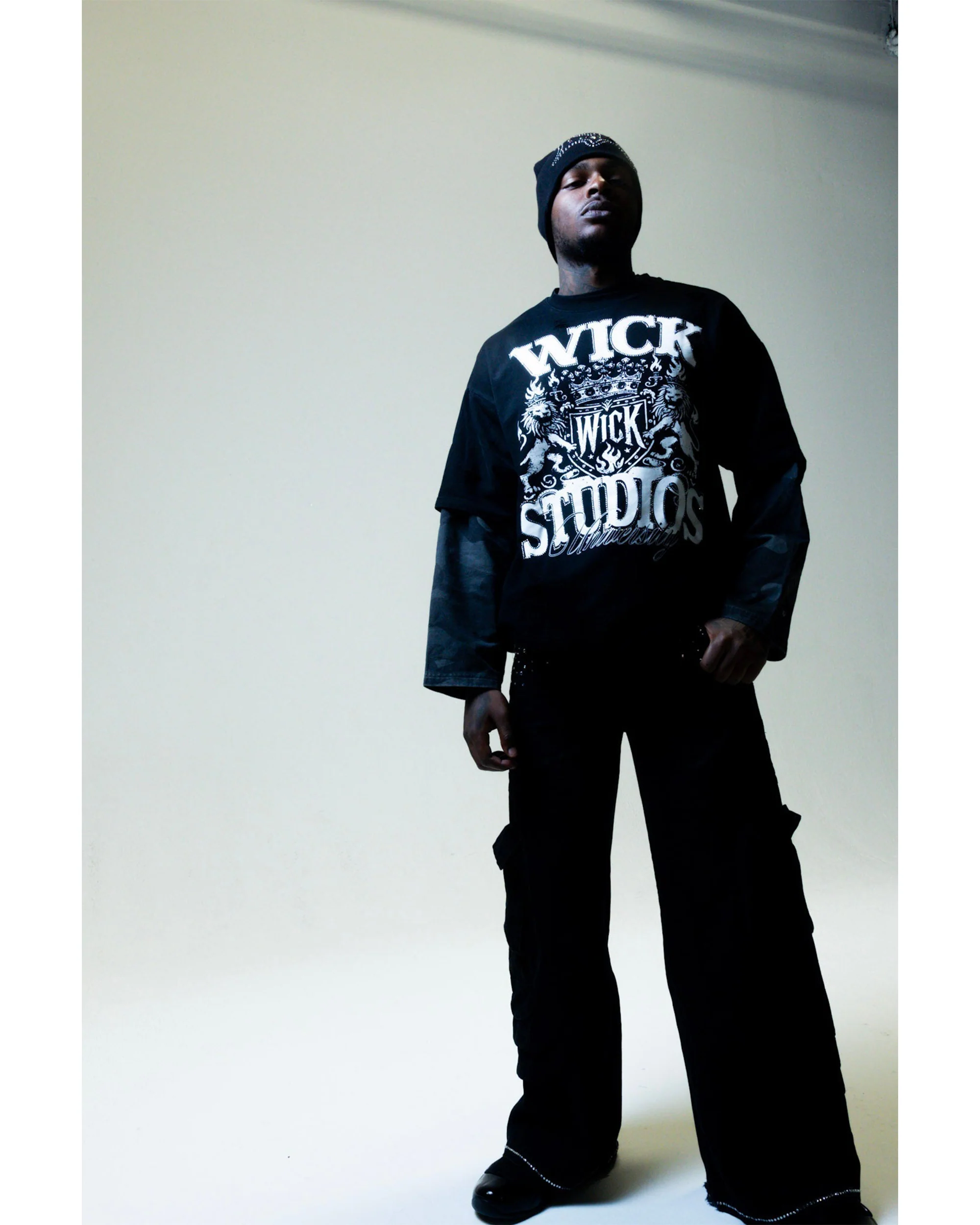 WICK UTILITY CARGOS (BLACK) - Image 5