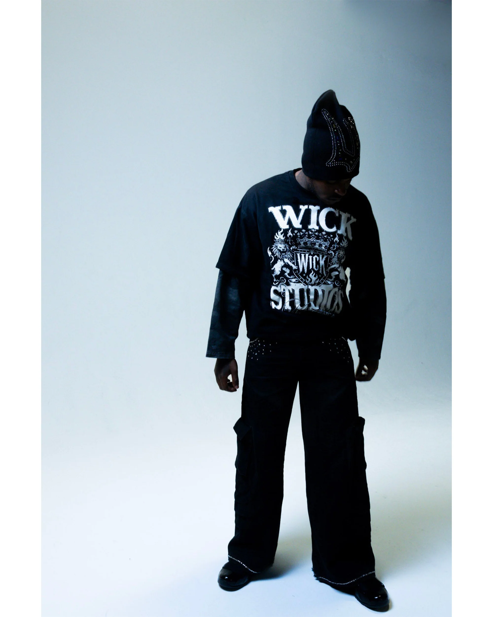 WICK UTILITY CARGOS (BLACK) - Image 7