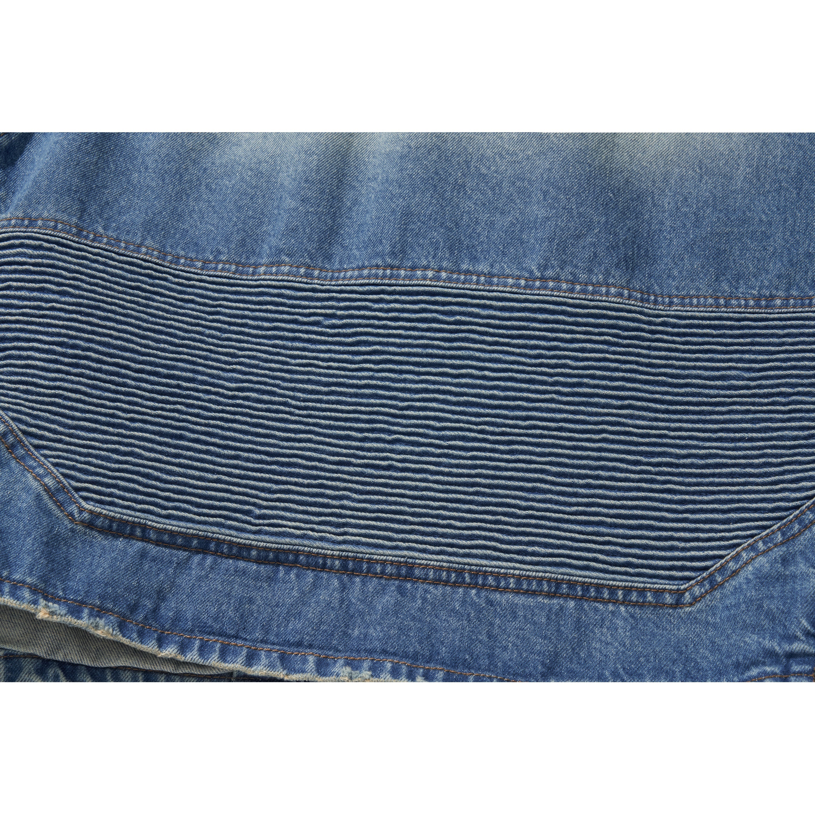 WIDE DENIM RIDER JACKET / BLUE - Image 52
