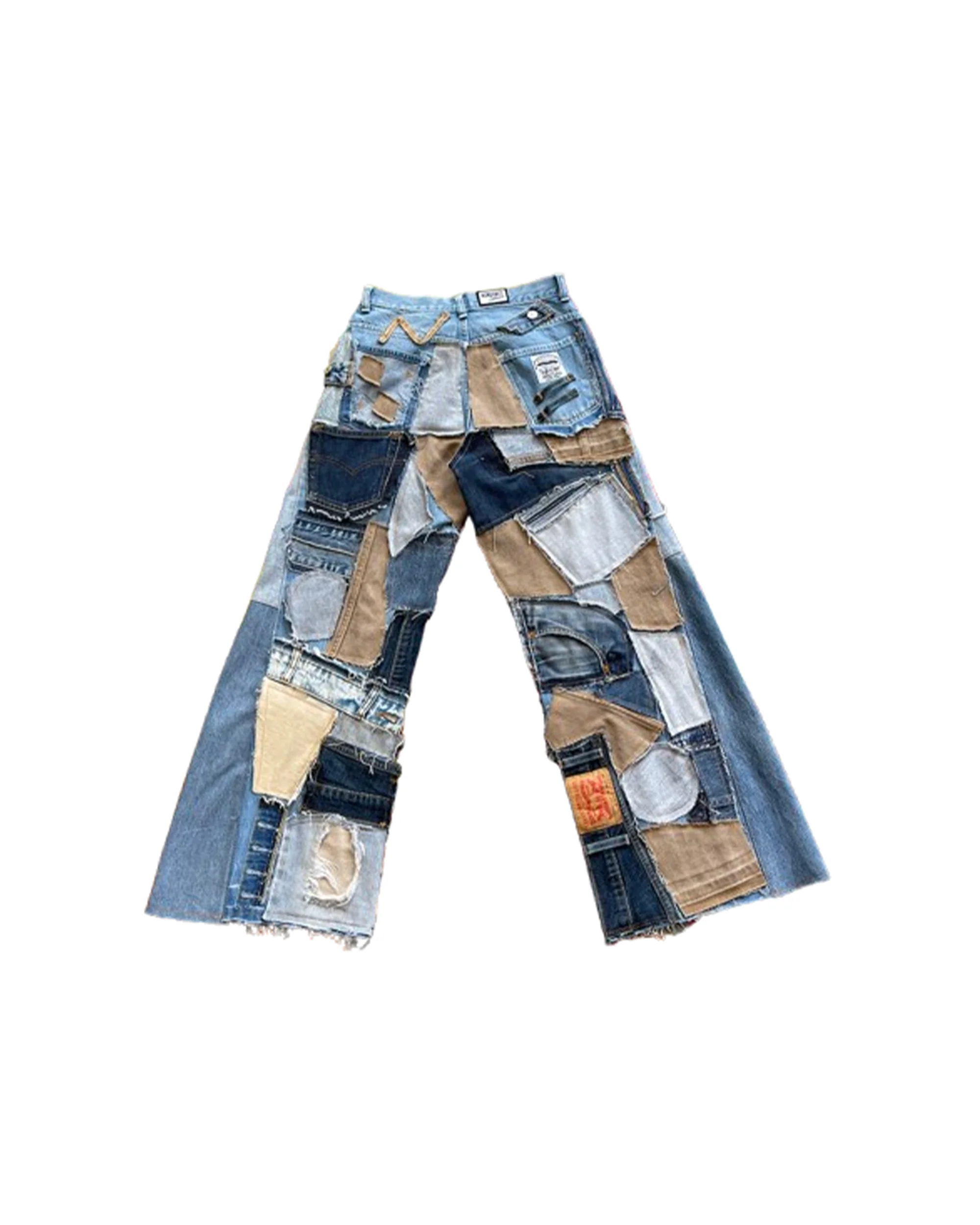 Wide Flare "Denim Detail" Pant / *Random Selection