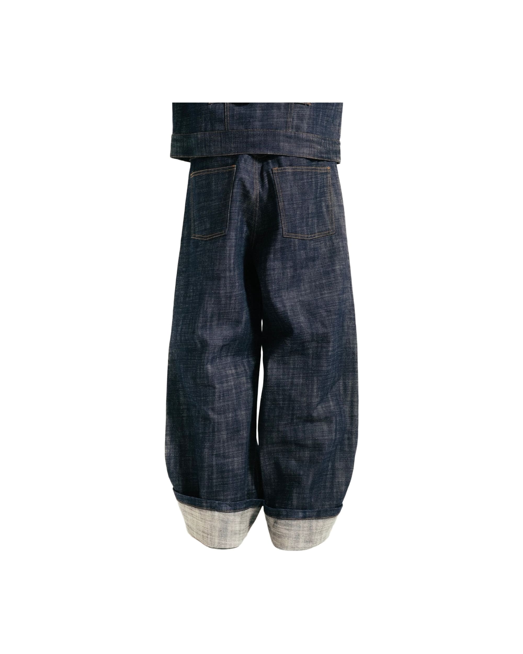 Wide Leg Denim - Slub Indigo Raw Selvedge - Image 4