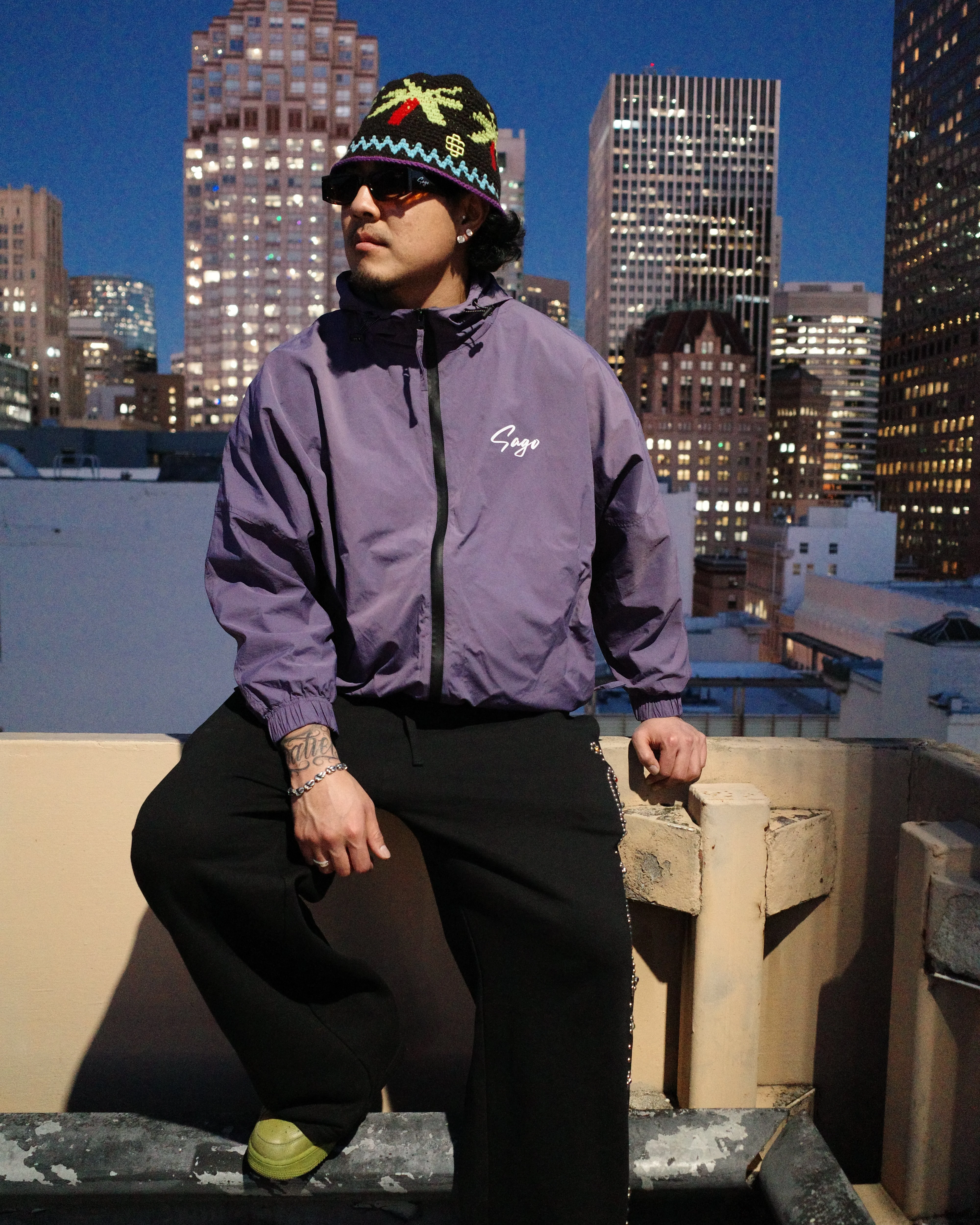Wind breaker jacket (purple) - Image 2