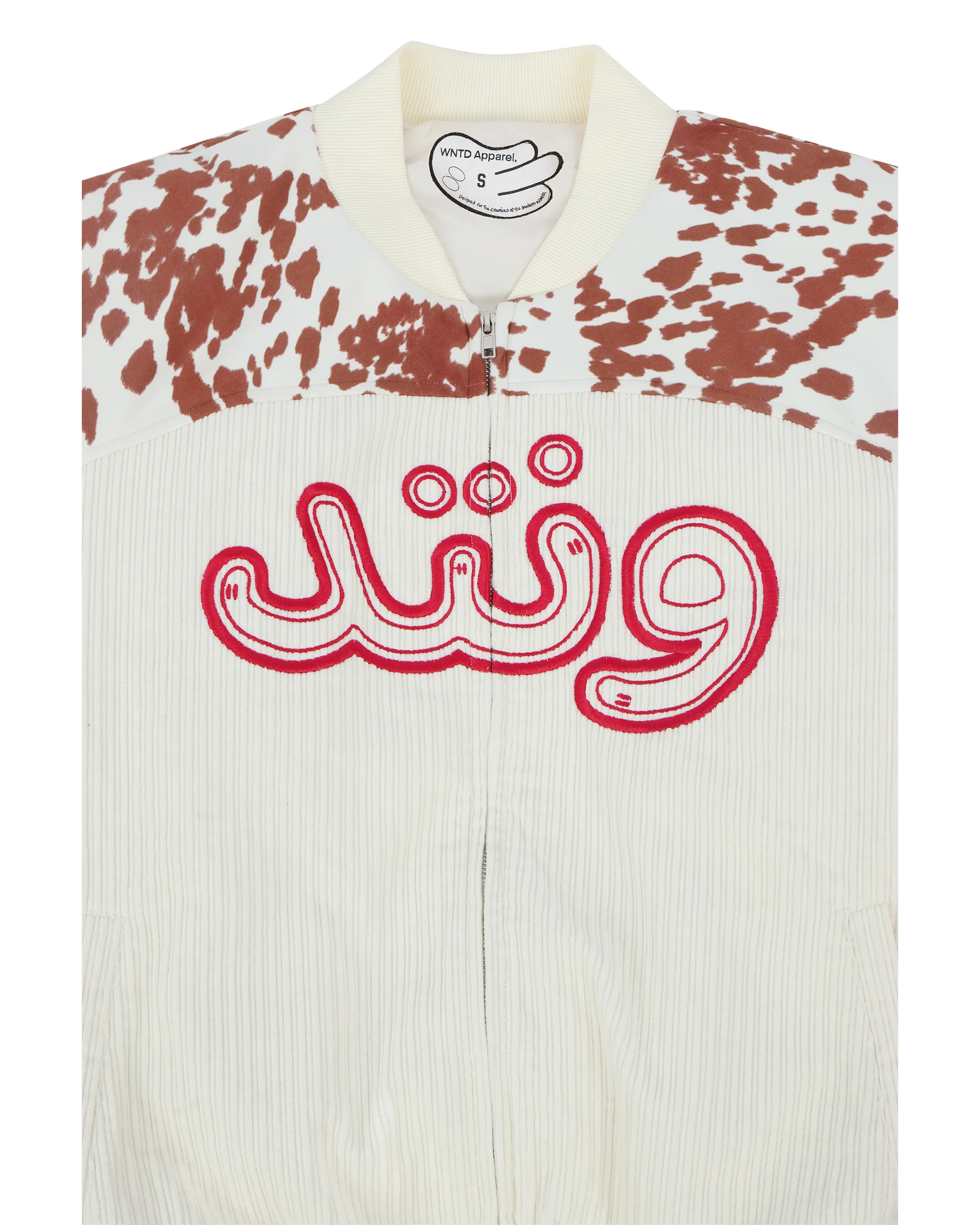 "WNTD" COW SUEDE BOMBER JACKET - Image 5
