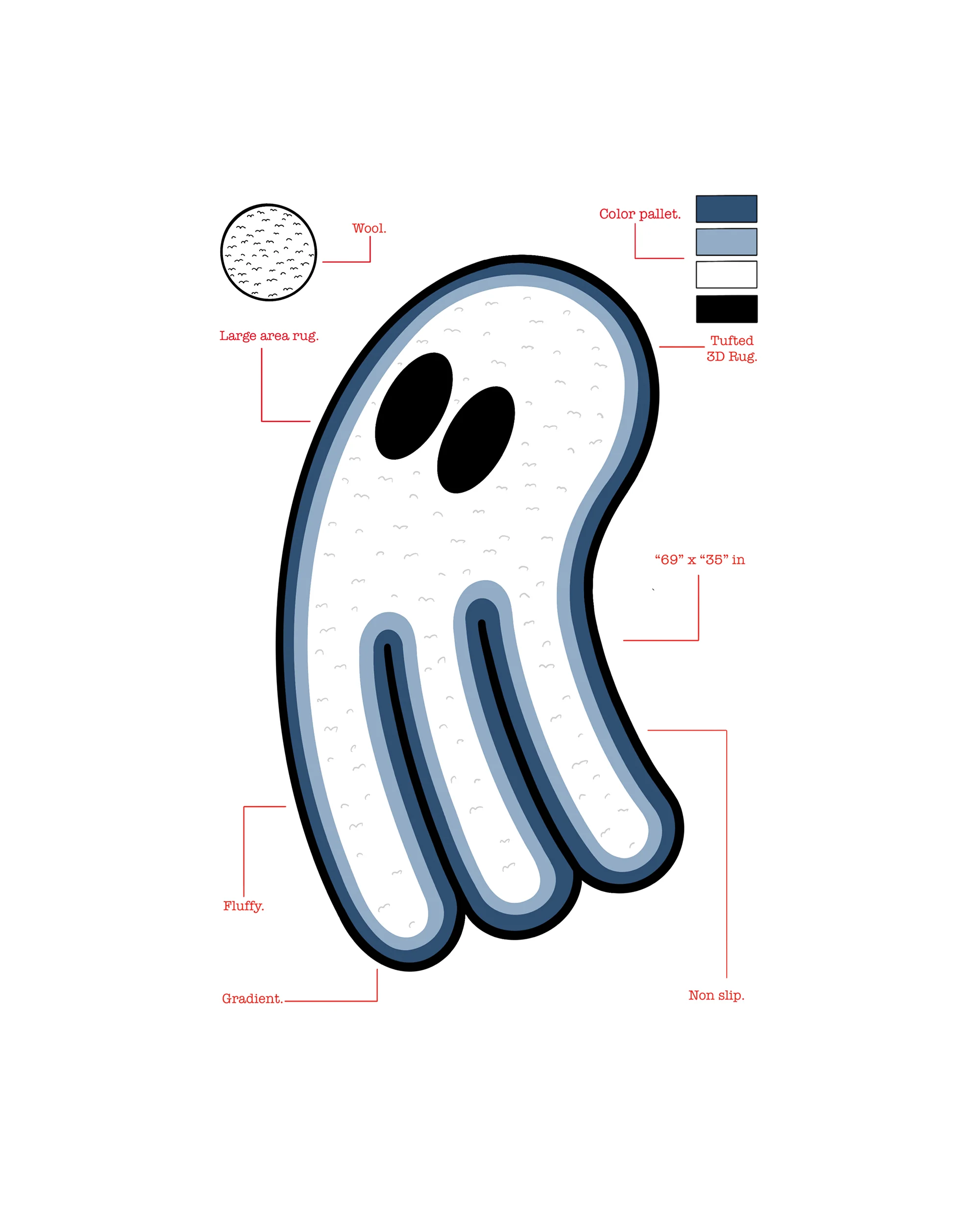 WNTD GHOST RUG - Image 7