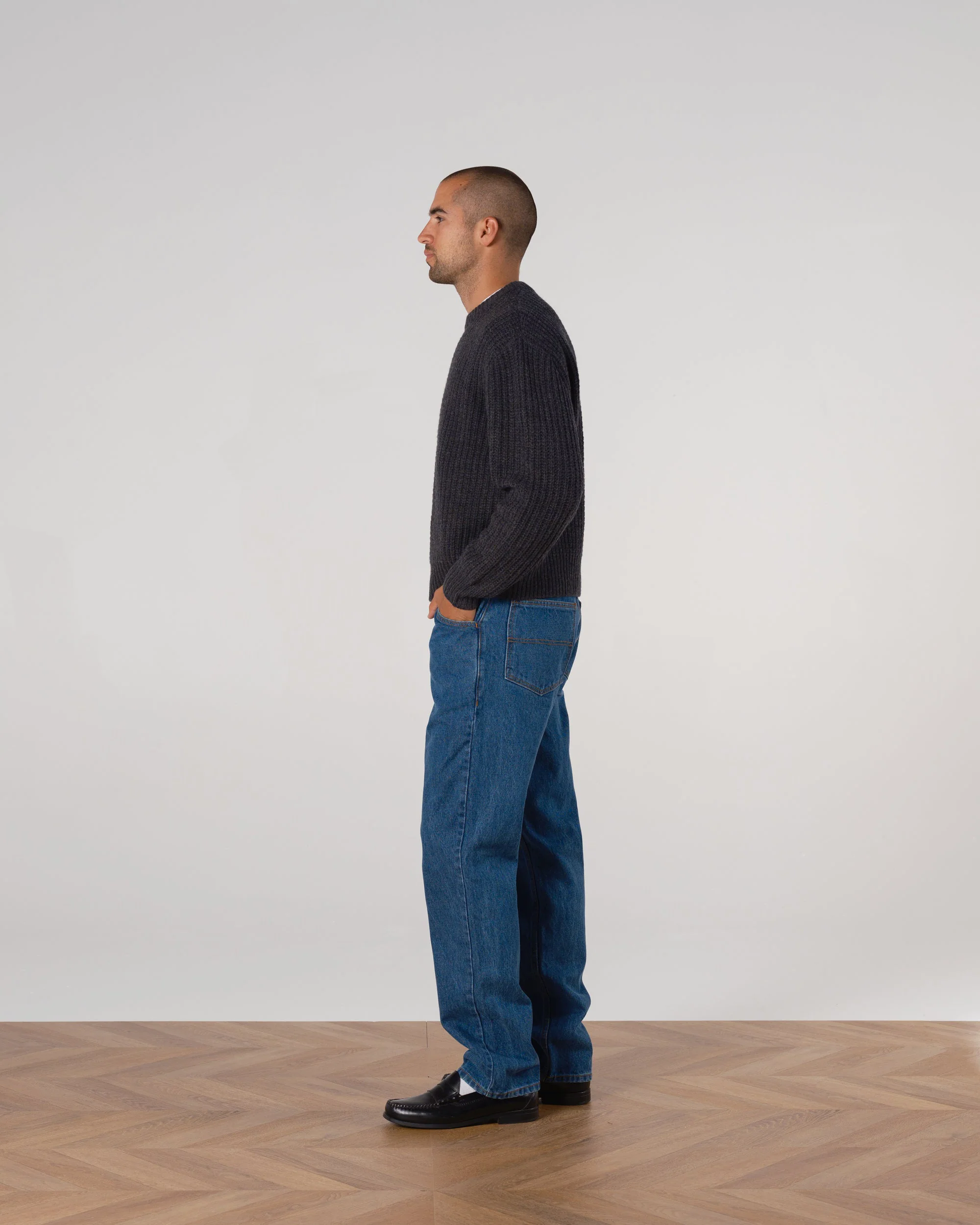 Wool Fisherman Knit Sweater - Image 3