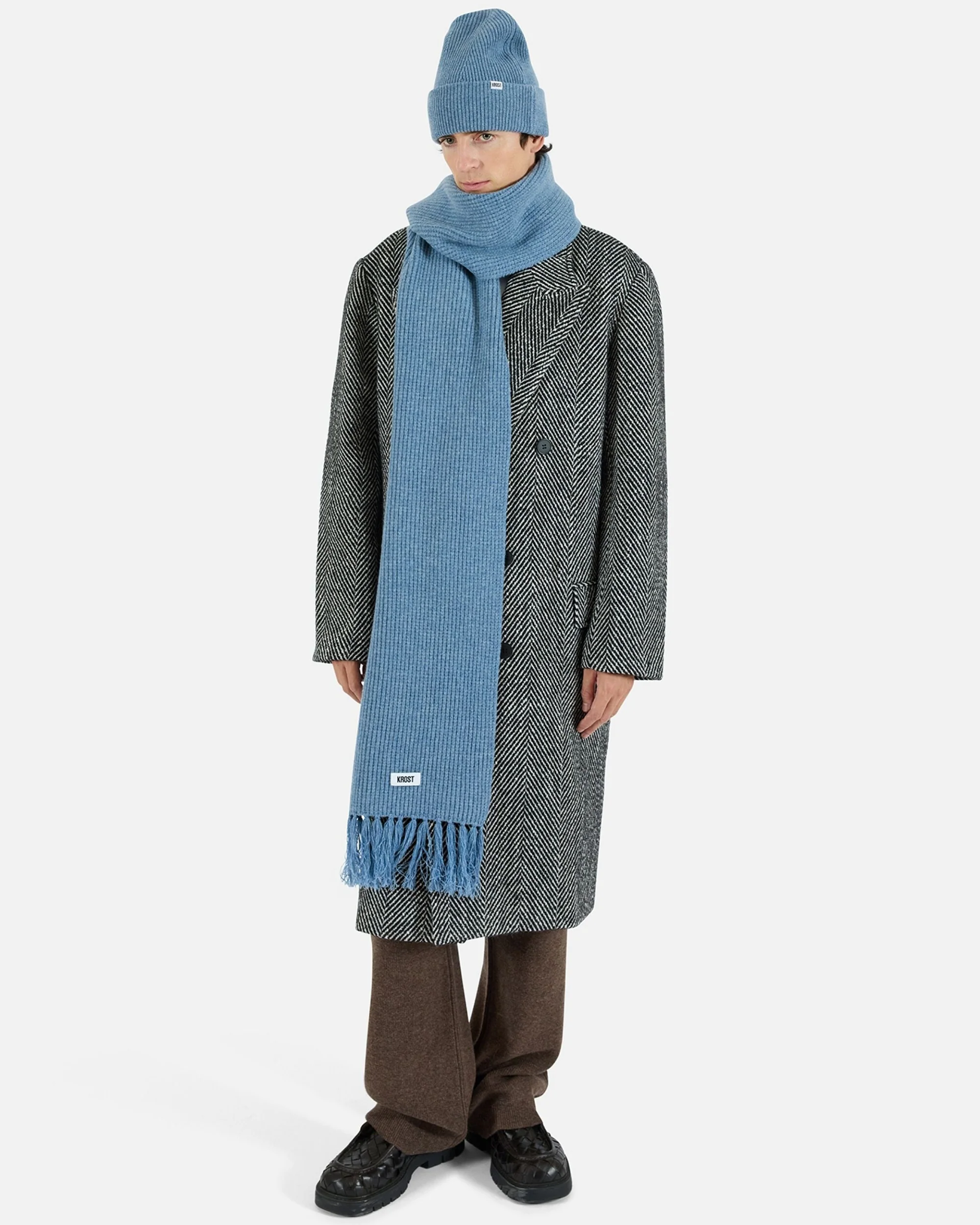 Wool Scarf (Cashmere Blue) - Image 2