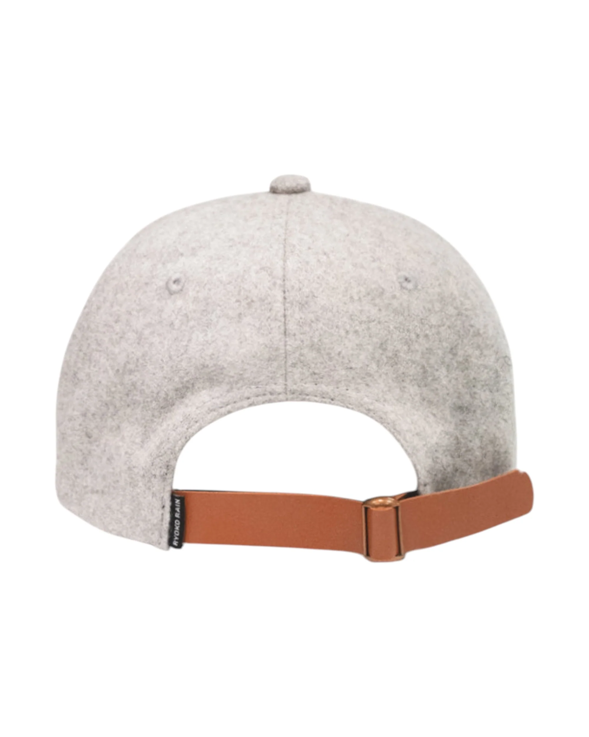 WOOL STRAPBACK HAT - GREY - Image 2