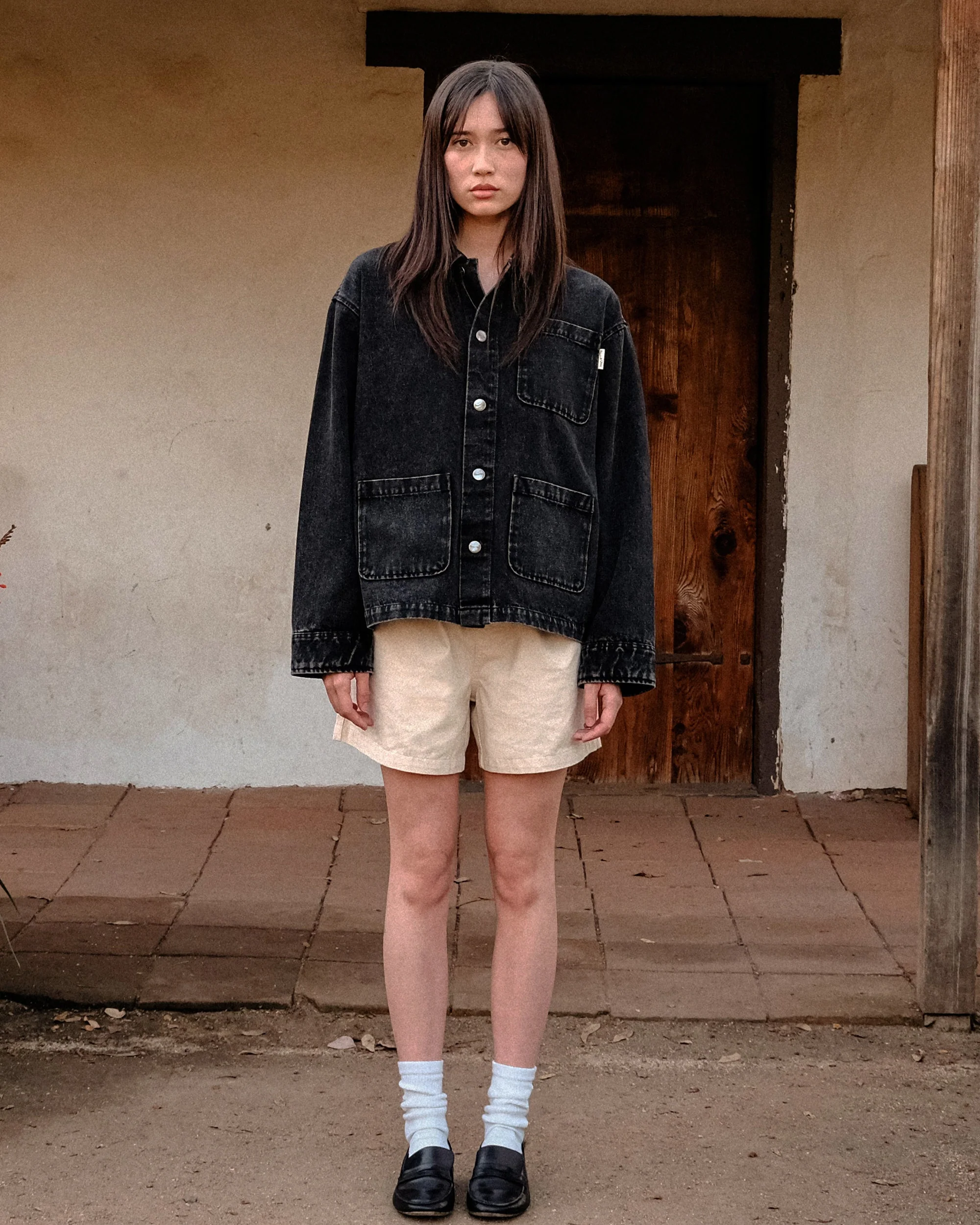 Wordmark Chore Coat - Black Wash - Image 2
