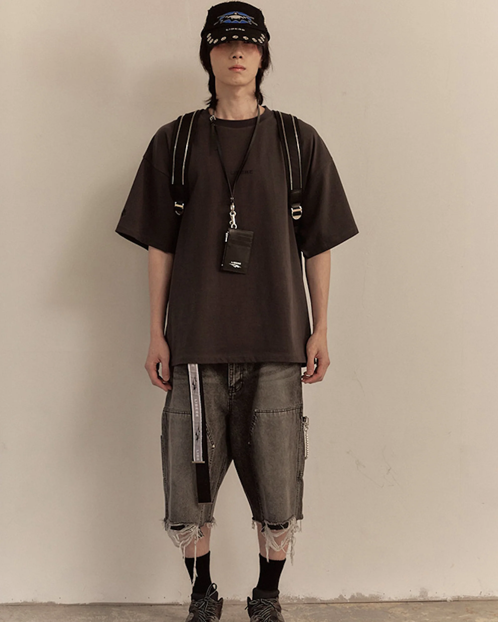 WORK HALF PANTS / BLACK - Image 2