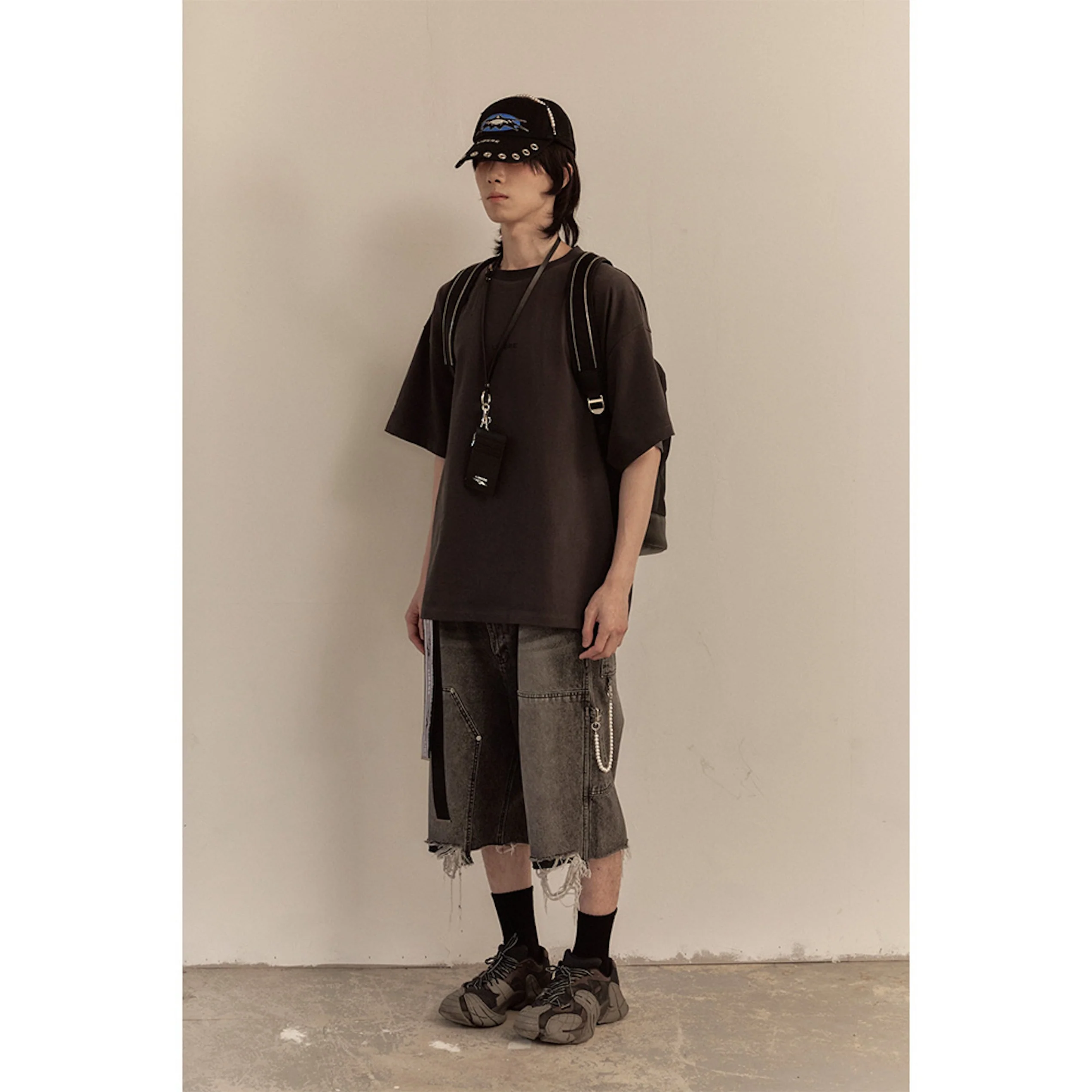 WORK HALF PANTS / BLACK - Image 41