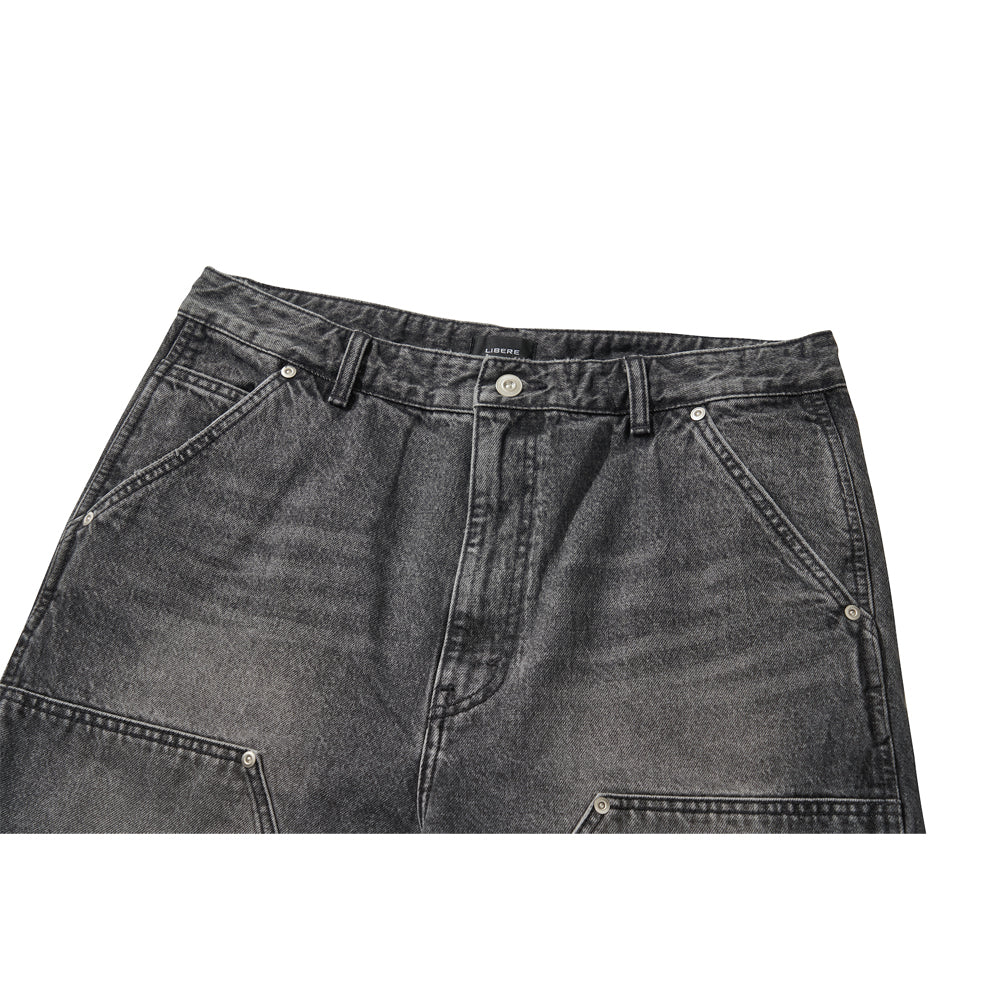 WORK HALF PANTS / BLACK - Image 47