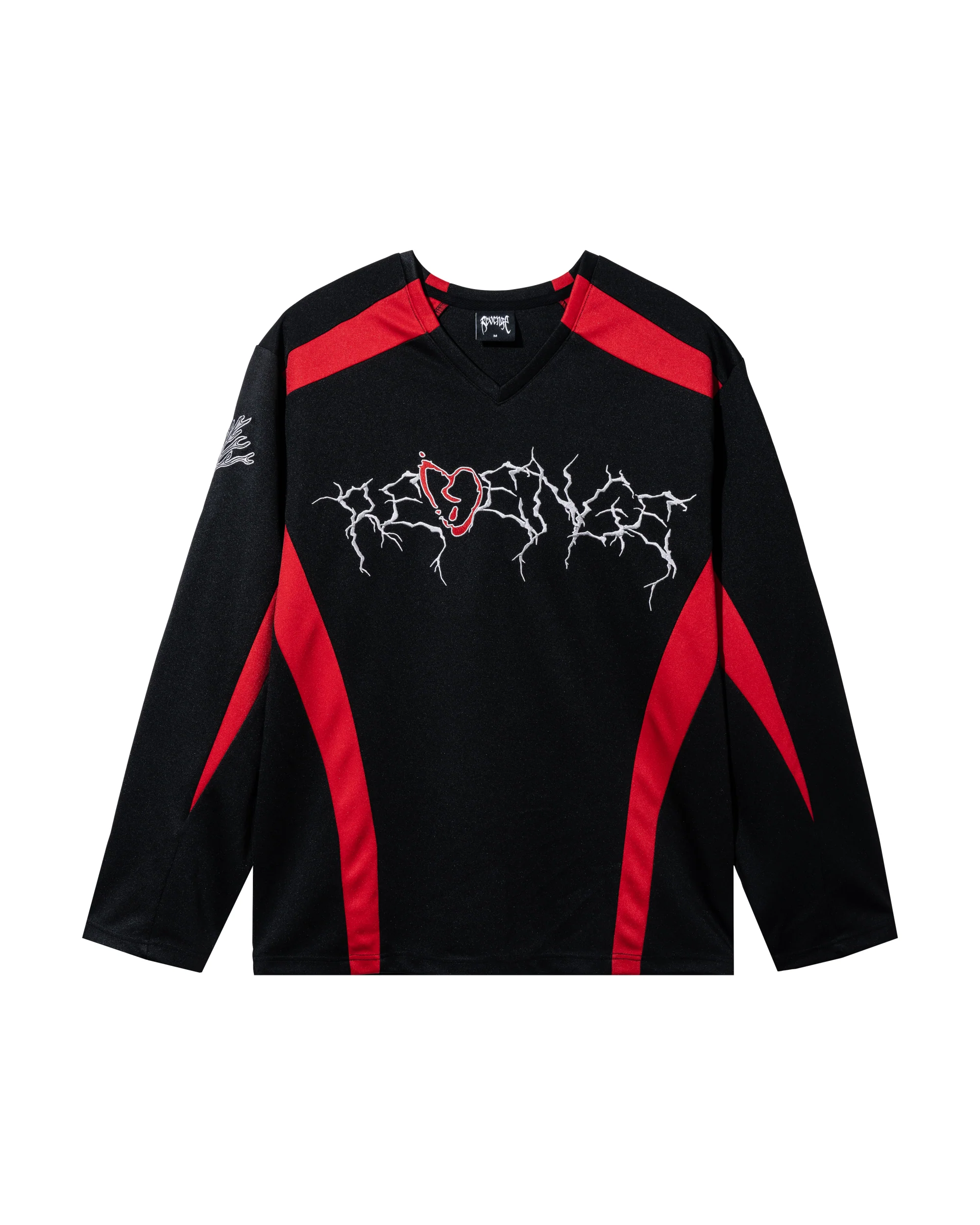 X BROKEN HEART 17 MOTO JERSEY BLACK/RED