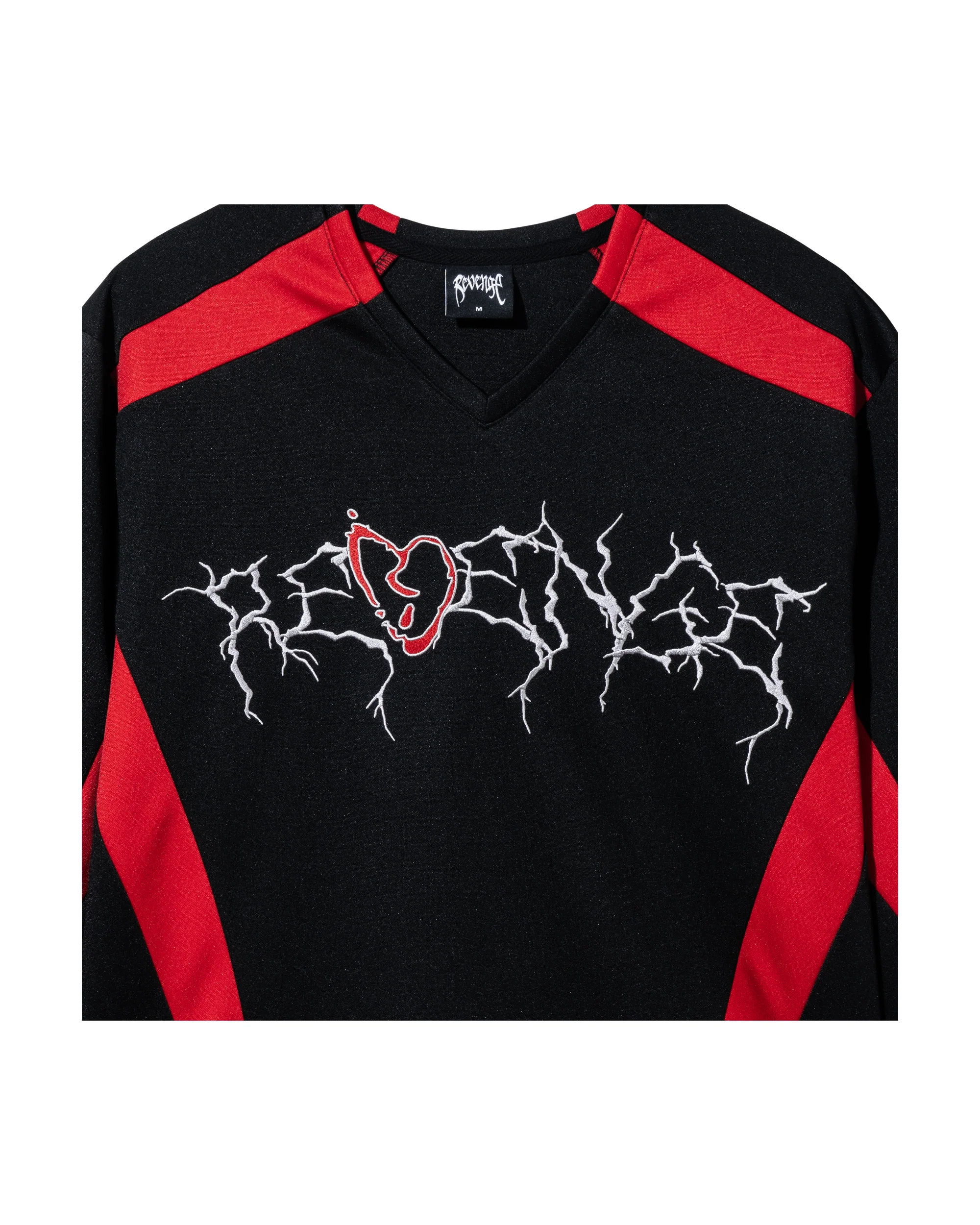 X BROKEN HEART 17 MOTO JERSEY BLACK/RED - Image 5