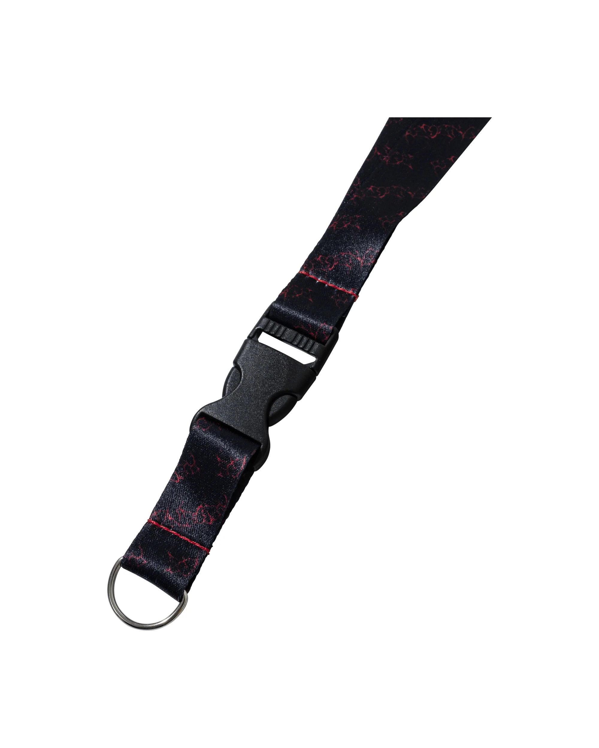 X BROKEN HEART LANYARD BLACK/RED - Image 3