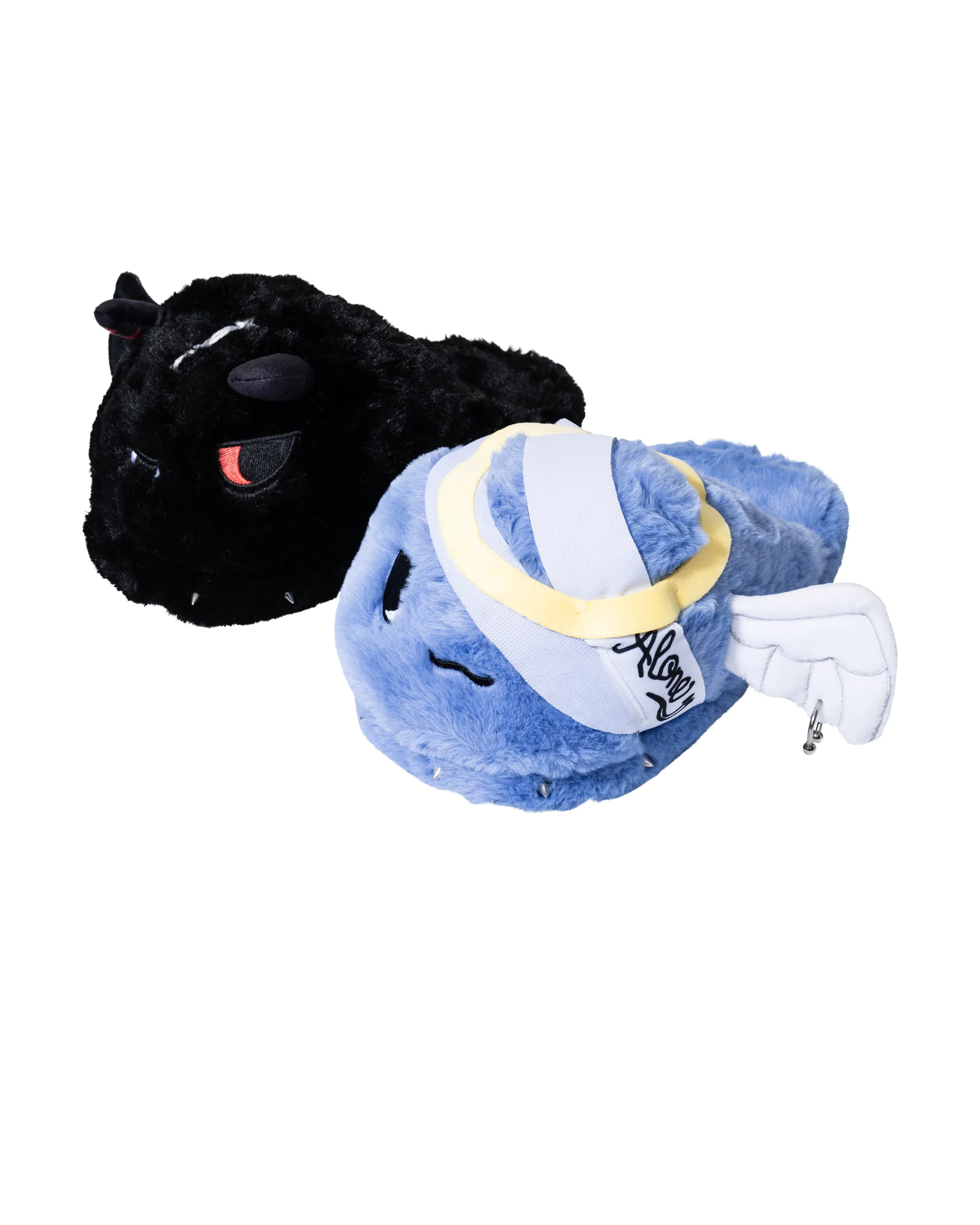 X CHIBI SLIPPERS BLACK/BLUE - Image 7
