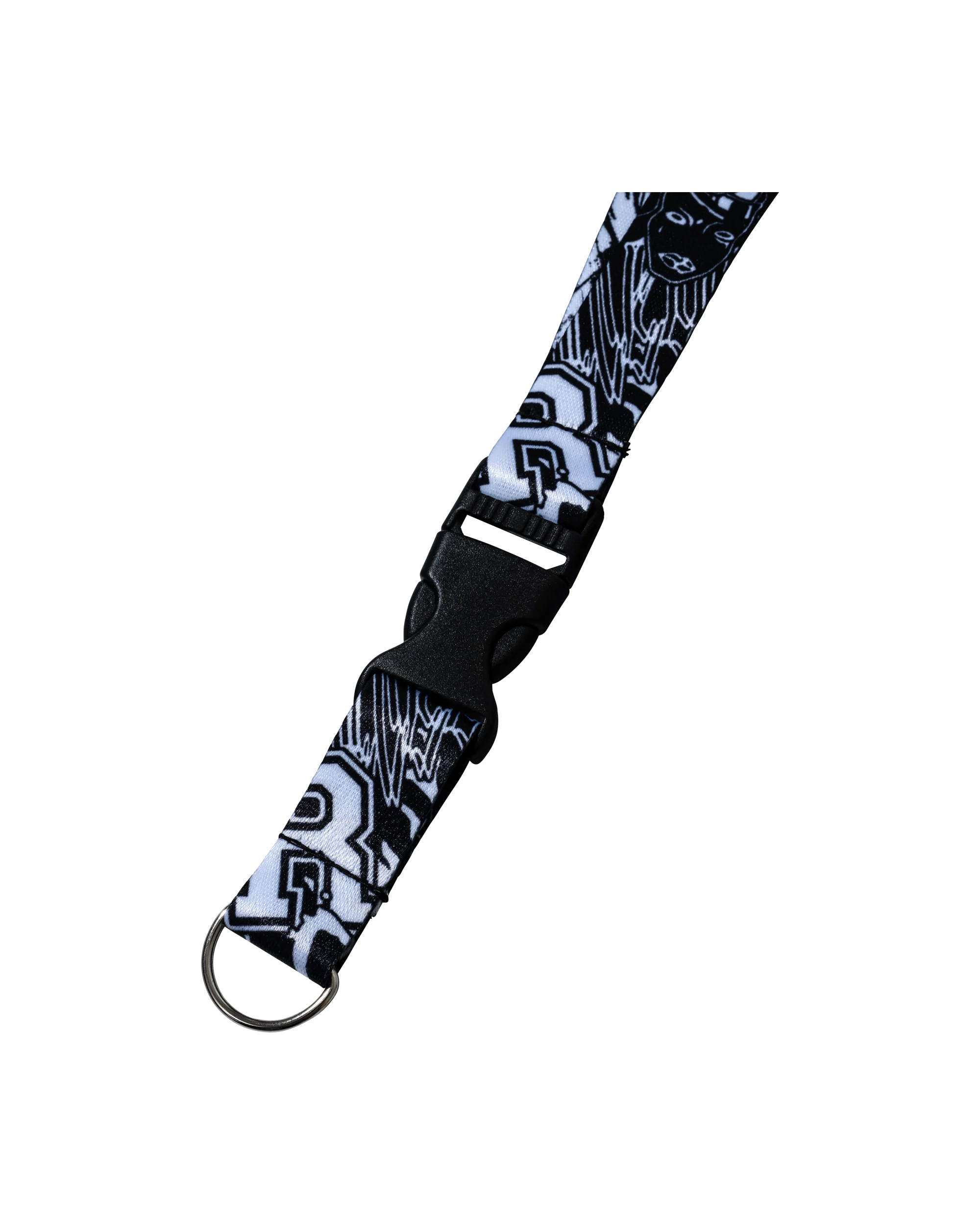 X COLLAGE LANYARD BLACK/WHITE - Image 3