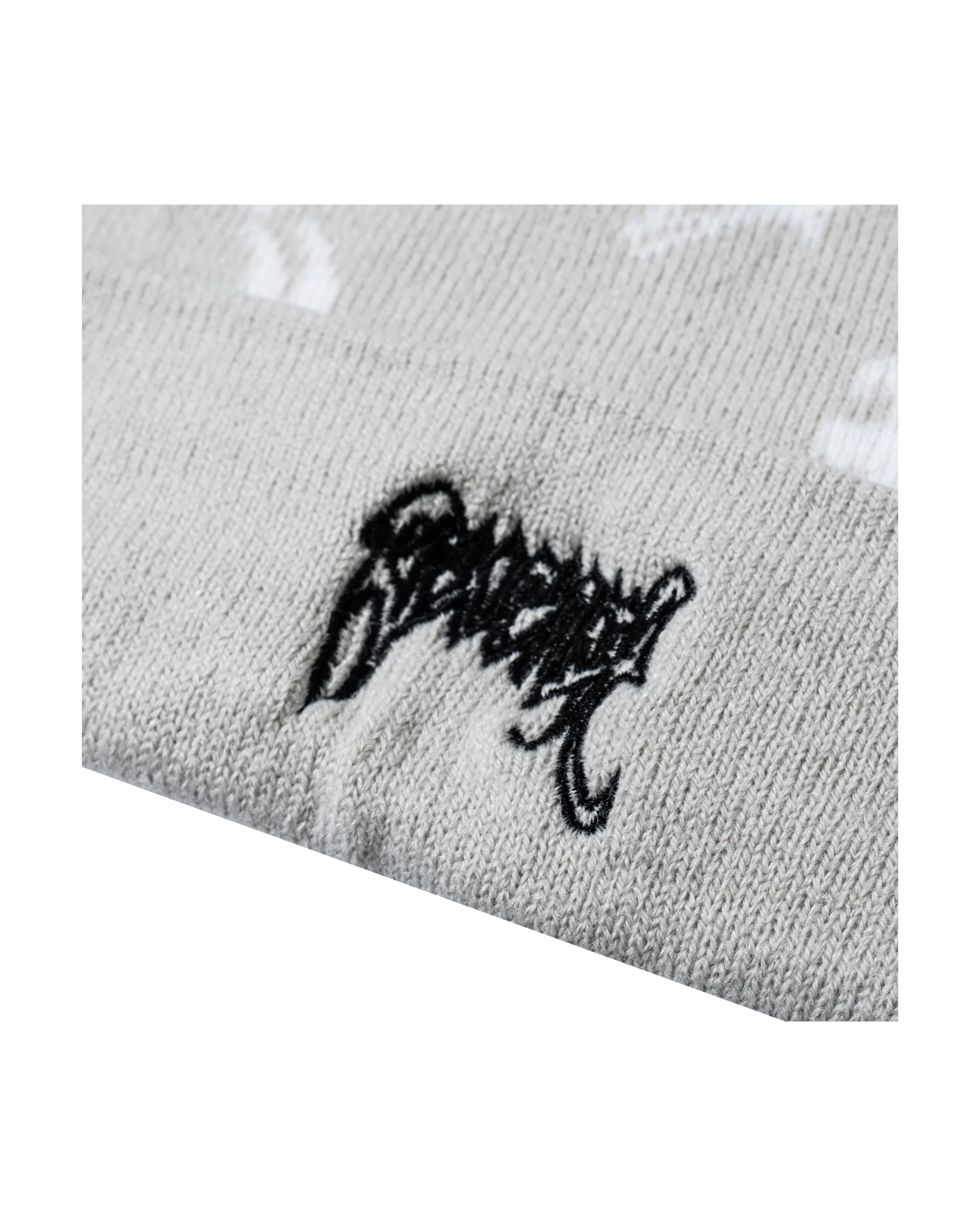 X DISTORTION BEANIE GREY/WHITE - Image 2