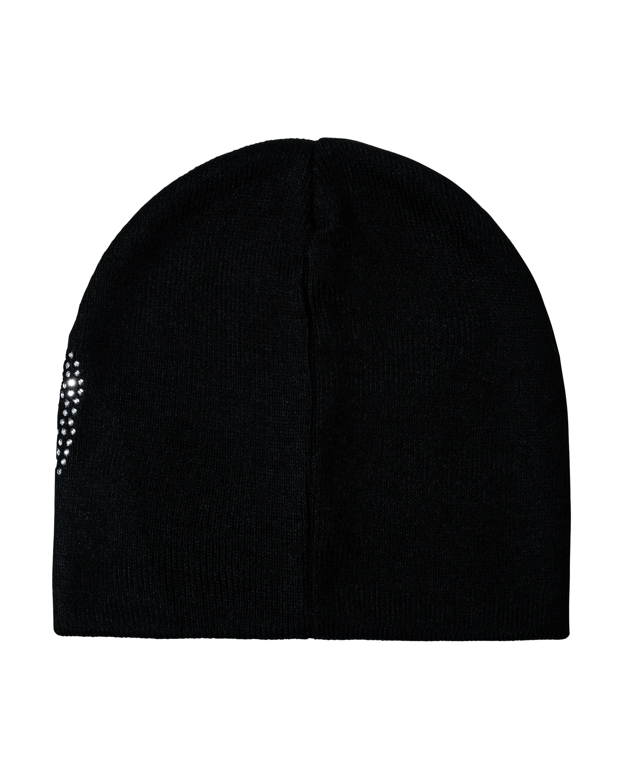 X HEARTBREAK RHINESTONE BEANIE BLACK/CRYSTAL - Image 2