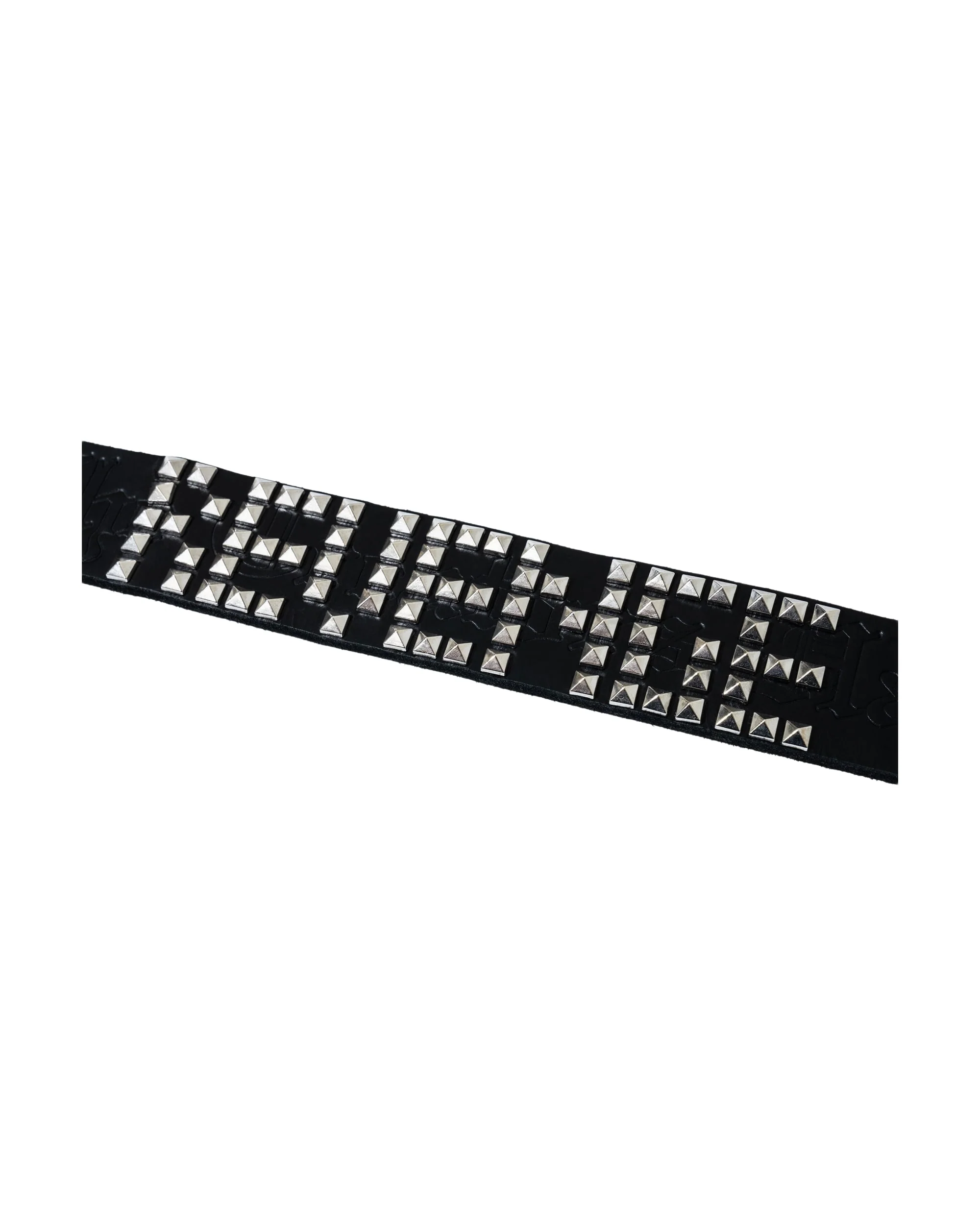 X HEARTBREAK STUDDED LEATHER BELT BLACK - Image 2