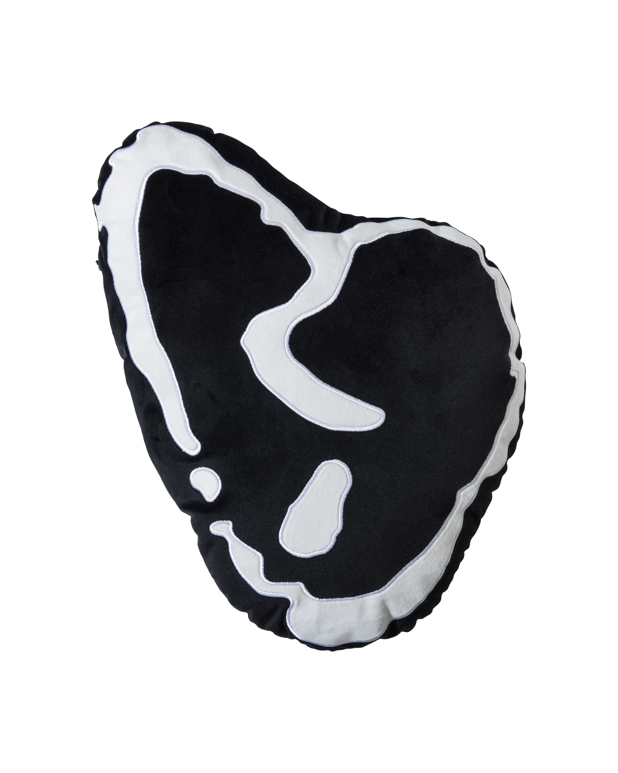X HEARTBREAK THROW PILLOW BLACK/WHITE