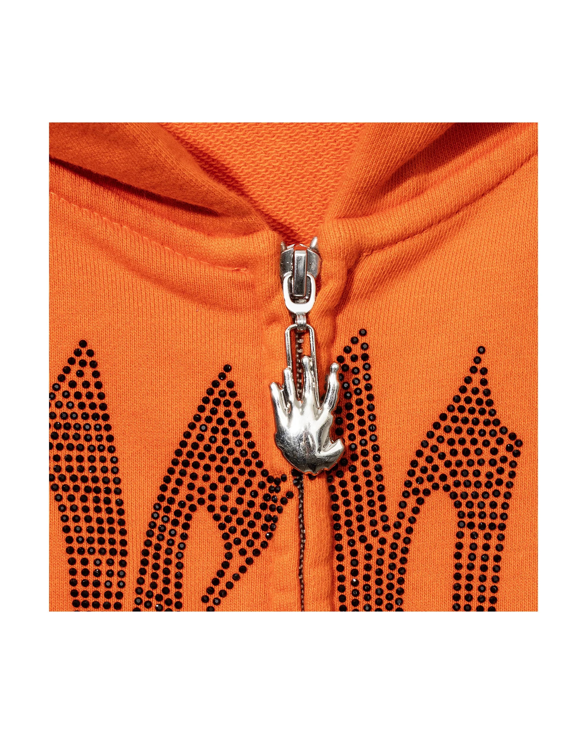X KILL BEJEWELED ZIP ORANGE/BLACK - Image 3