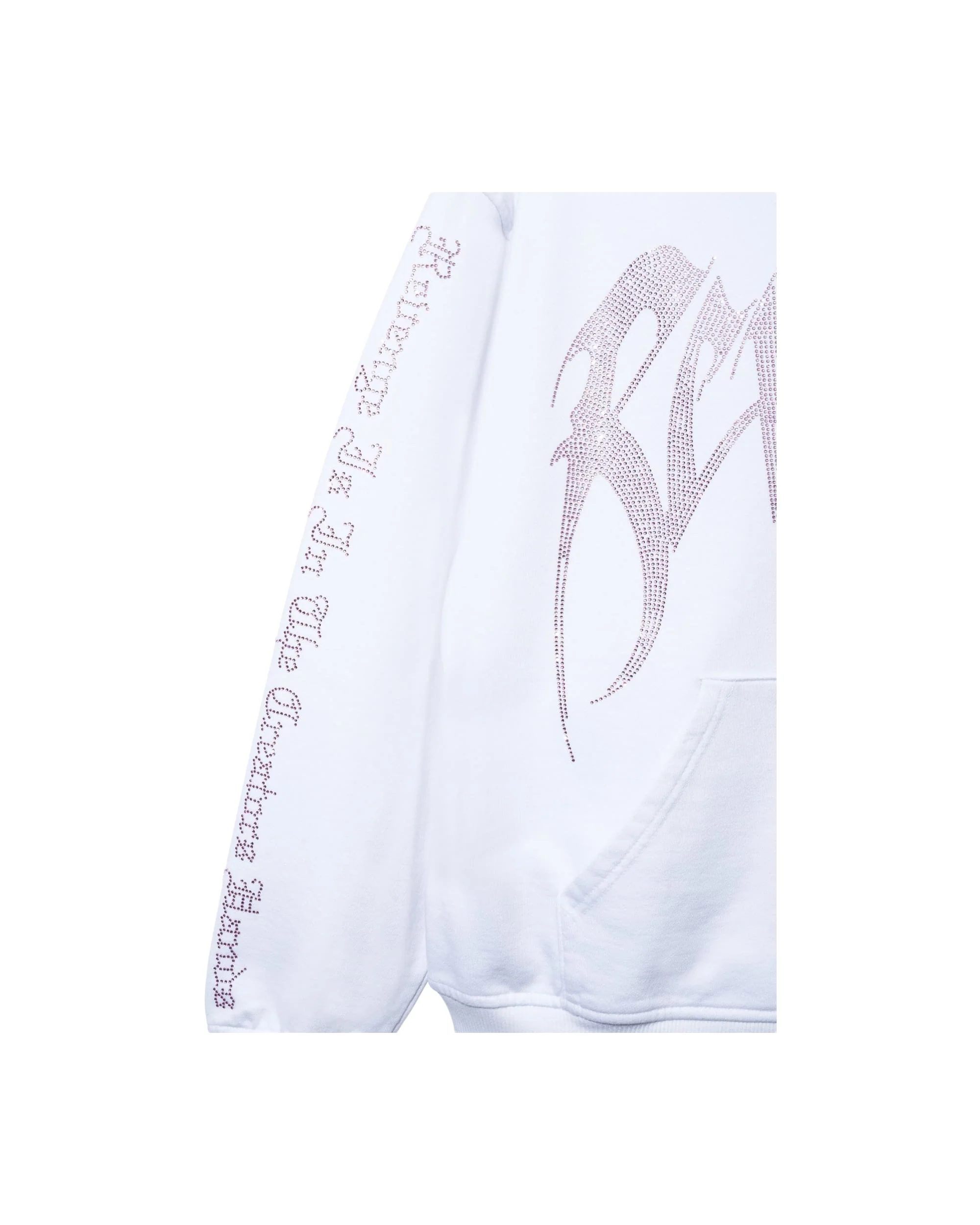 X KILL BEJEWELED ZIP WHITE/PINK - Image 2