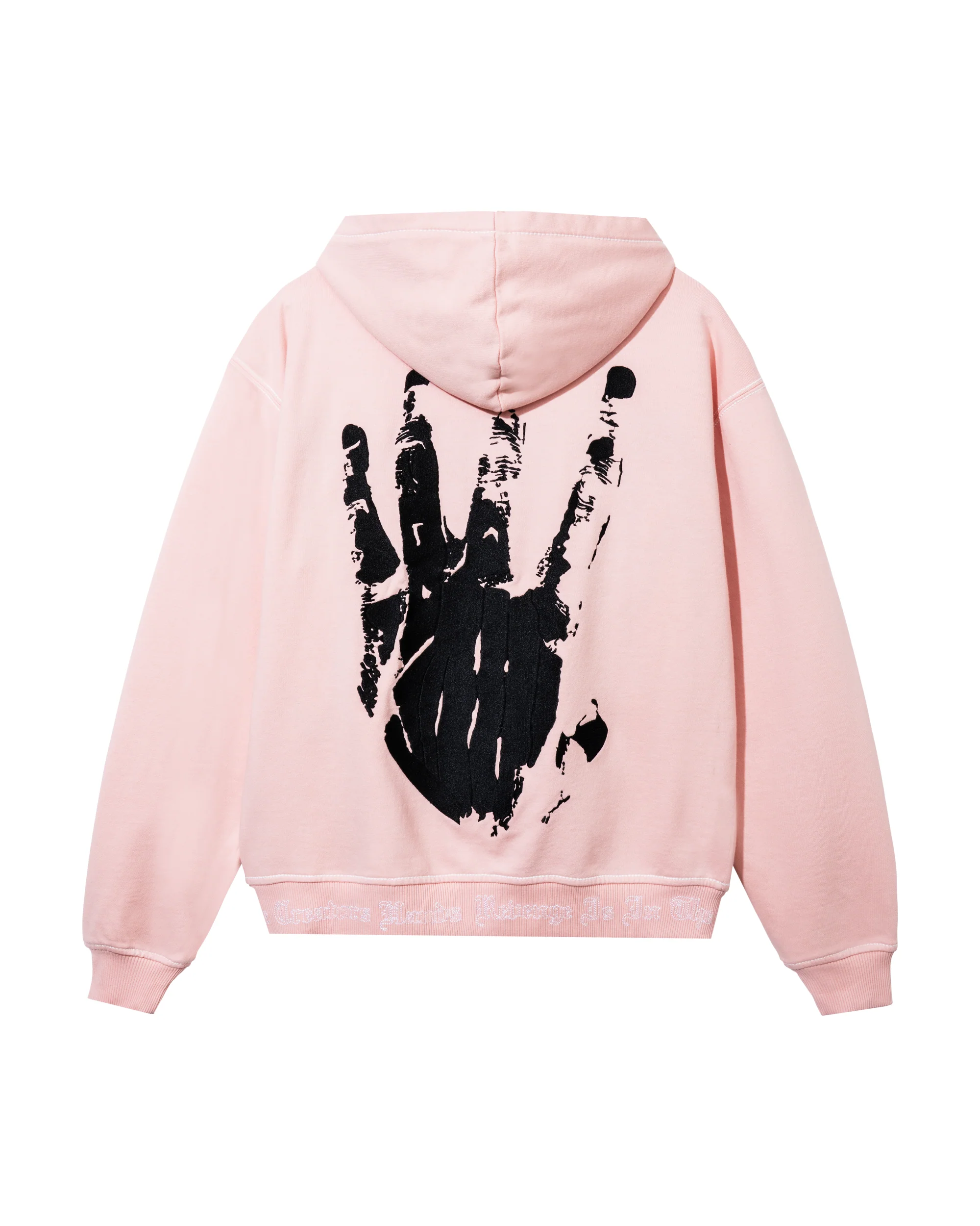 X KILL CONTRAST STITCH ZIP WASHED PINK/BLACK - Image 7
