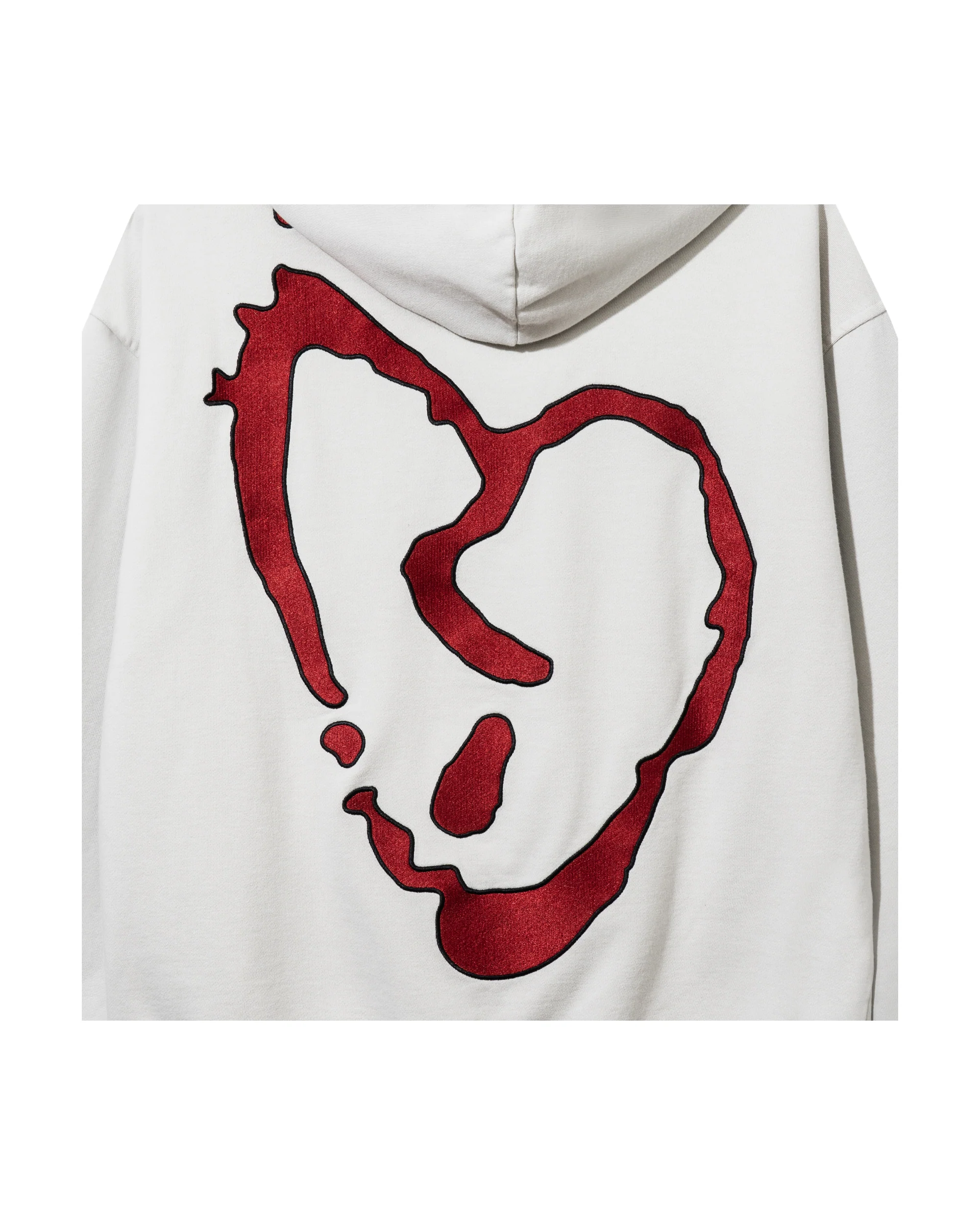 X LIGHTNING HEARTBREAK HOODIE TREATED CEMENT/RED - Image 3