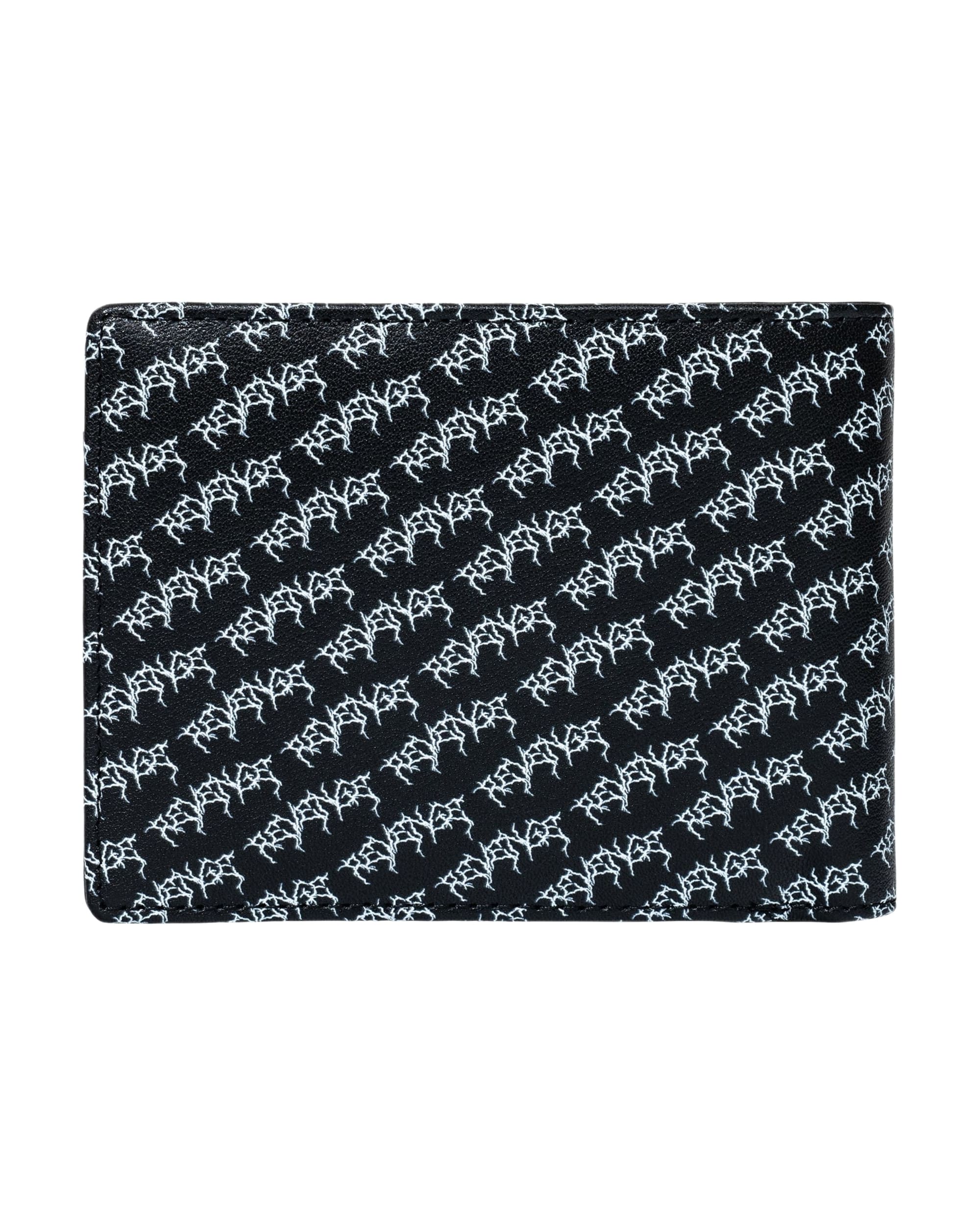 X LIGHTNING HEARTBREAK LEATHER BIFOLD WALLET BLACK - Image 4