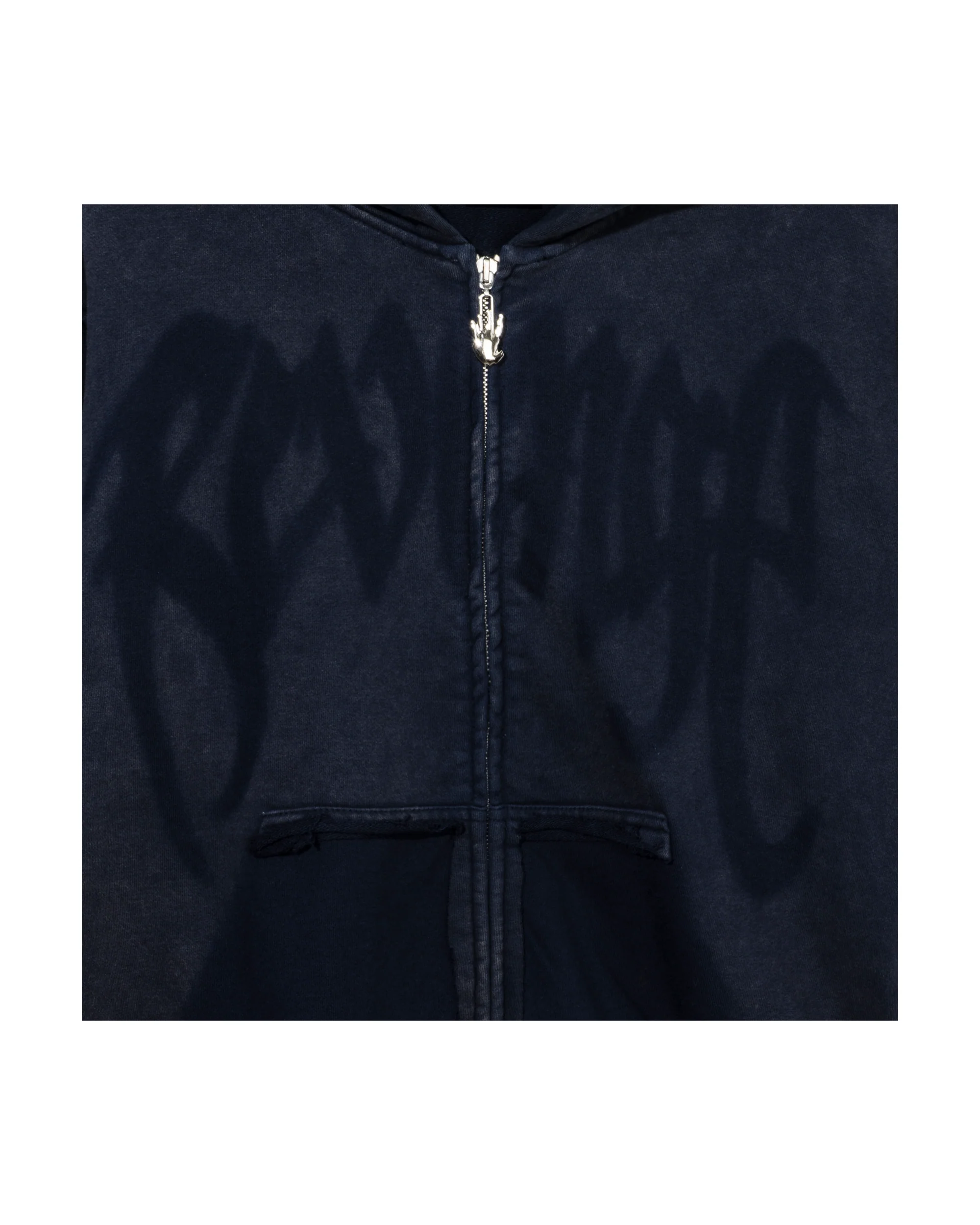 X STENCIL HEARTBREAK ZIP VINTAGE WASHED NAVY - Image 3