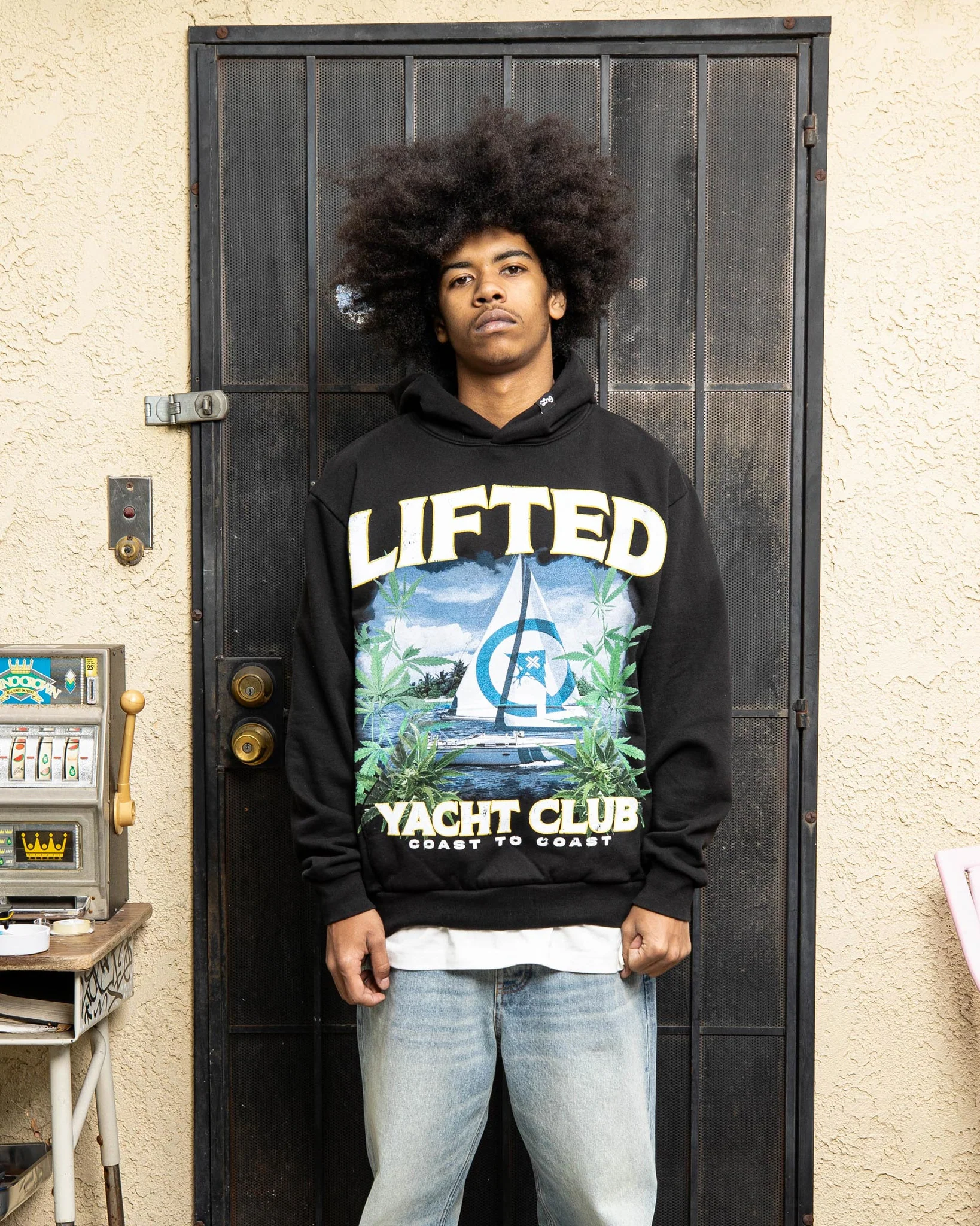YACHT CLUB HOODIE Black - Image 2
