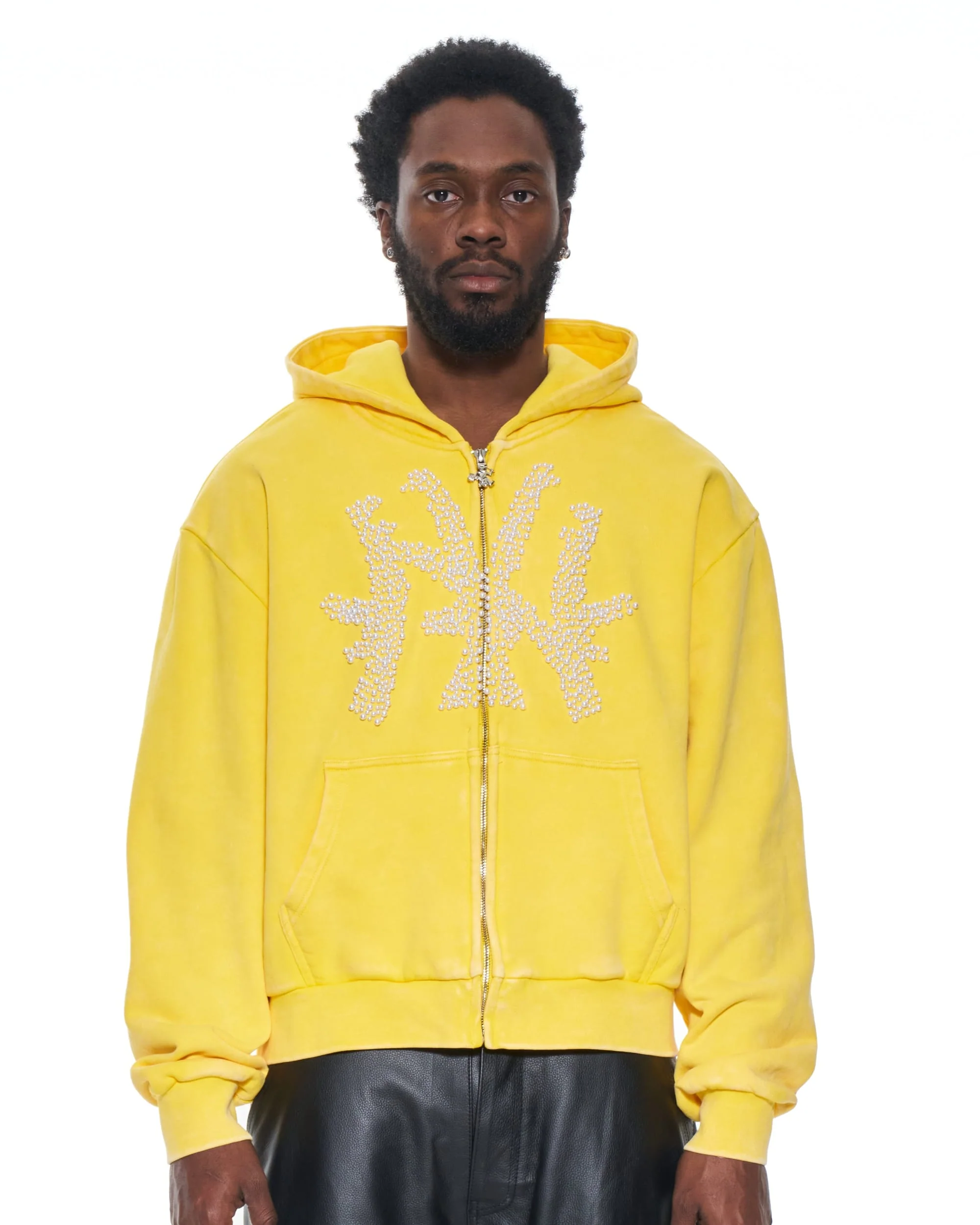 Yellow AK-NY Pearl Hoodie - Image 4