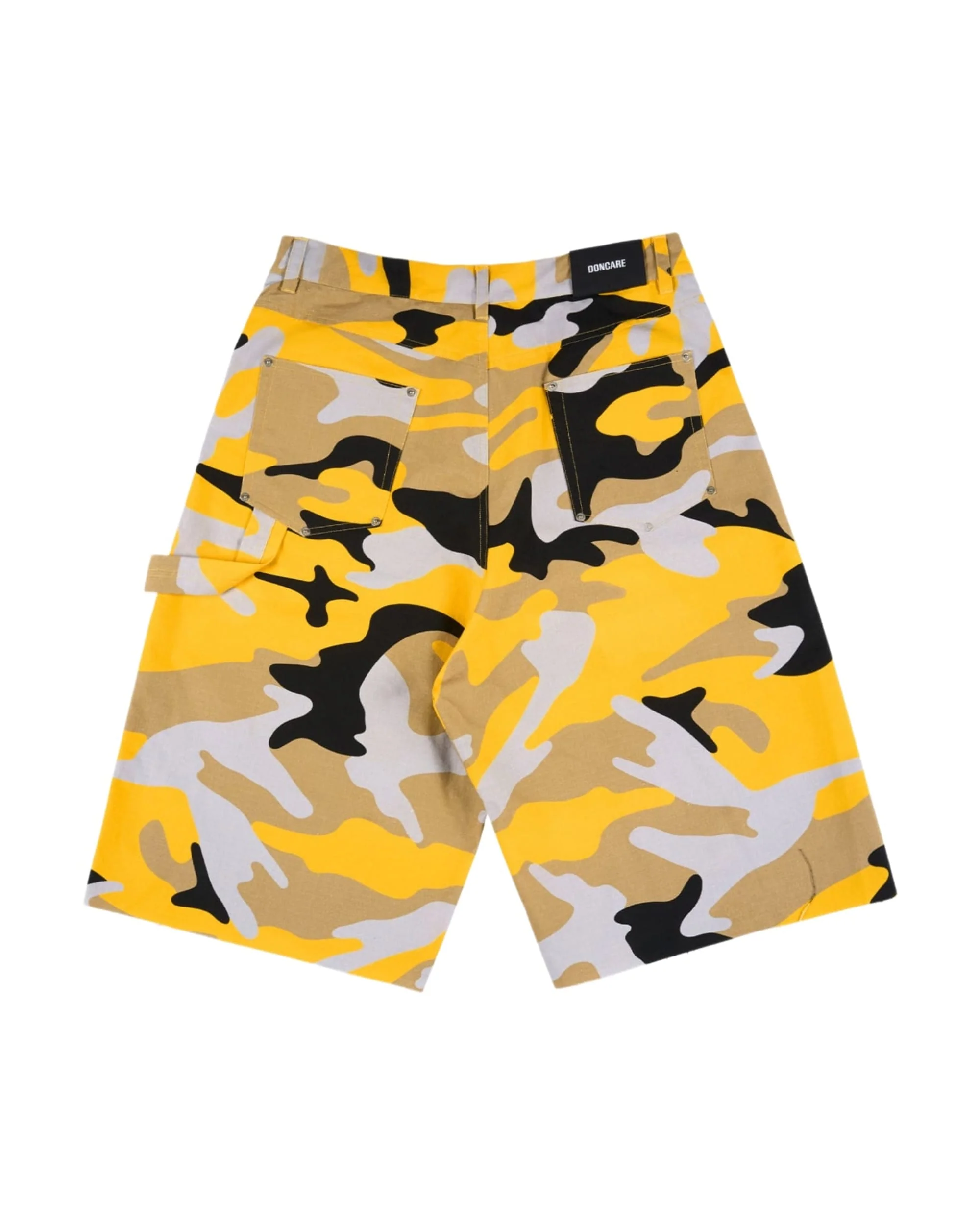 YELLOW CAMO BAGGY JORTS - Image 2