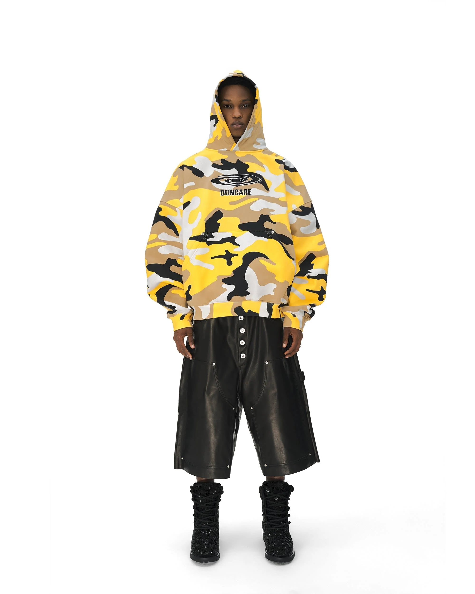 YELLOW CAMO HOODIE - Image 3