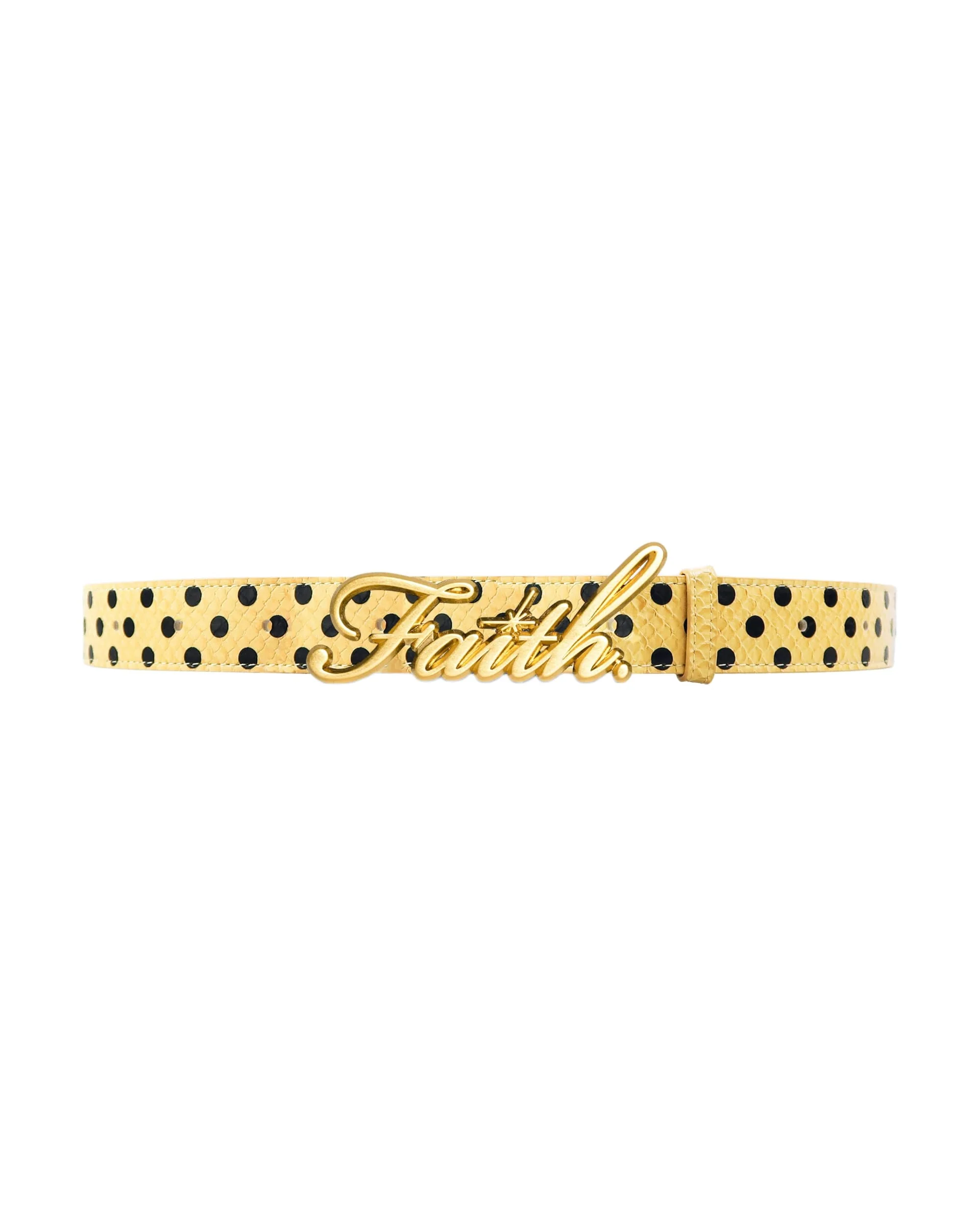 Yellow Polka Dot Faith Belt
