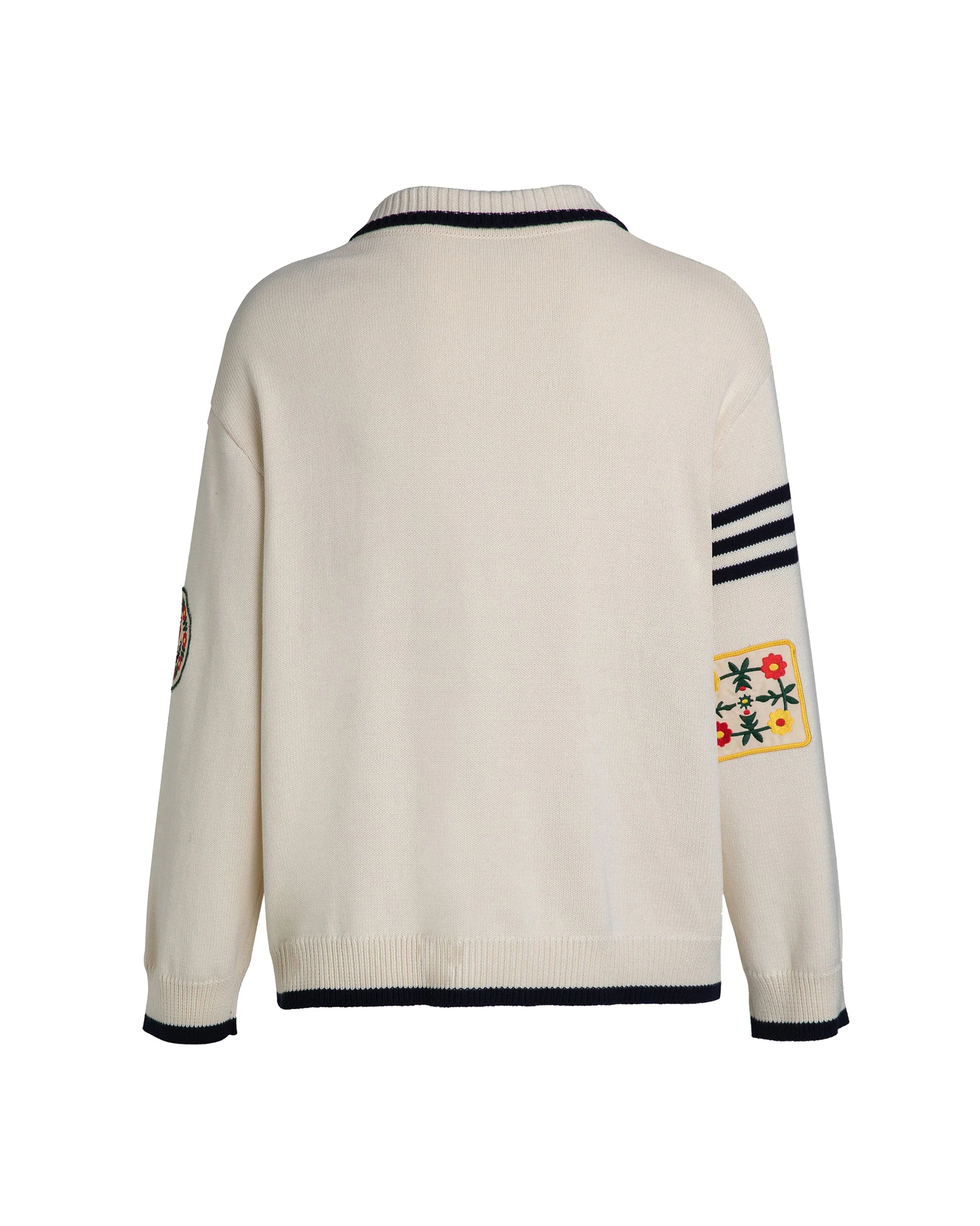 York Varsity Patch Collared Cardigan - Image 11