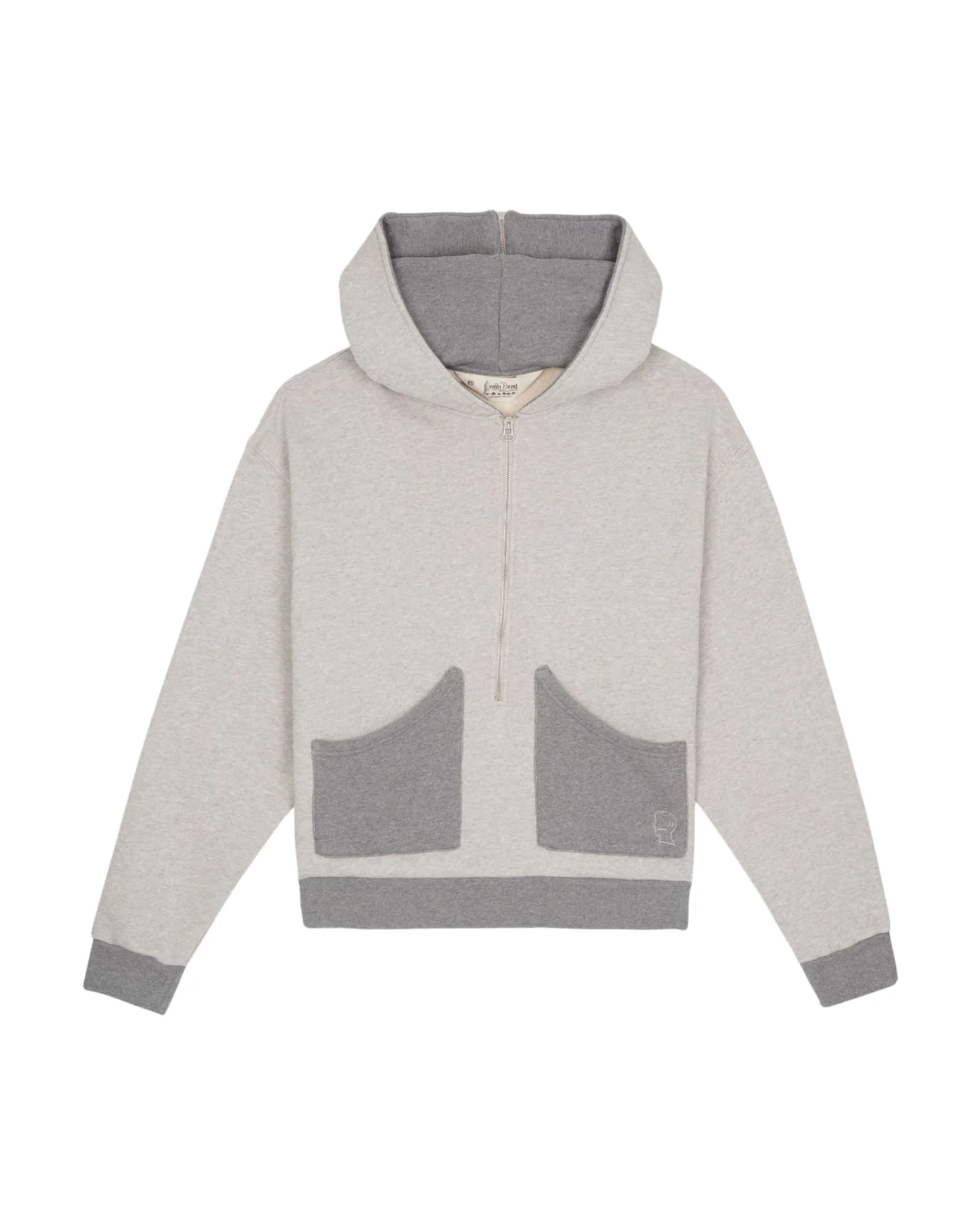 Zip Hoodie - Heather Grey