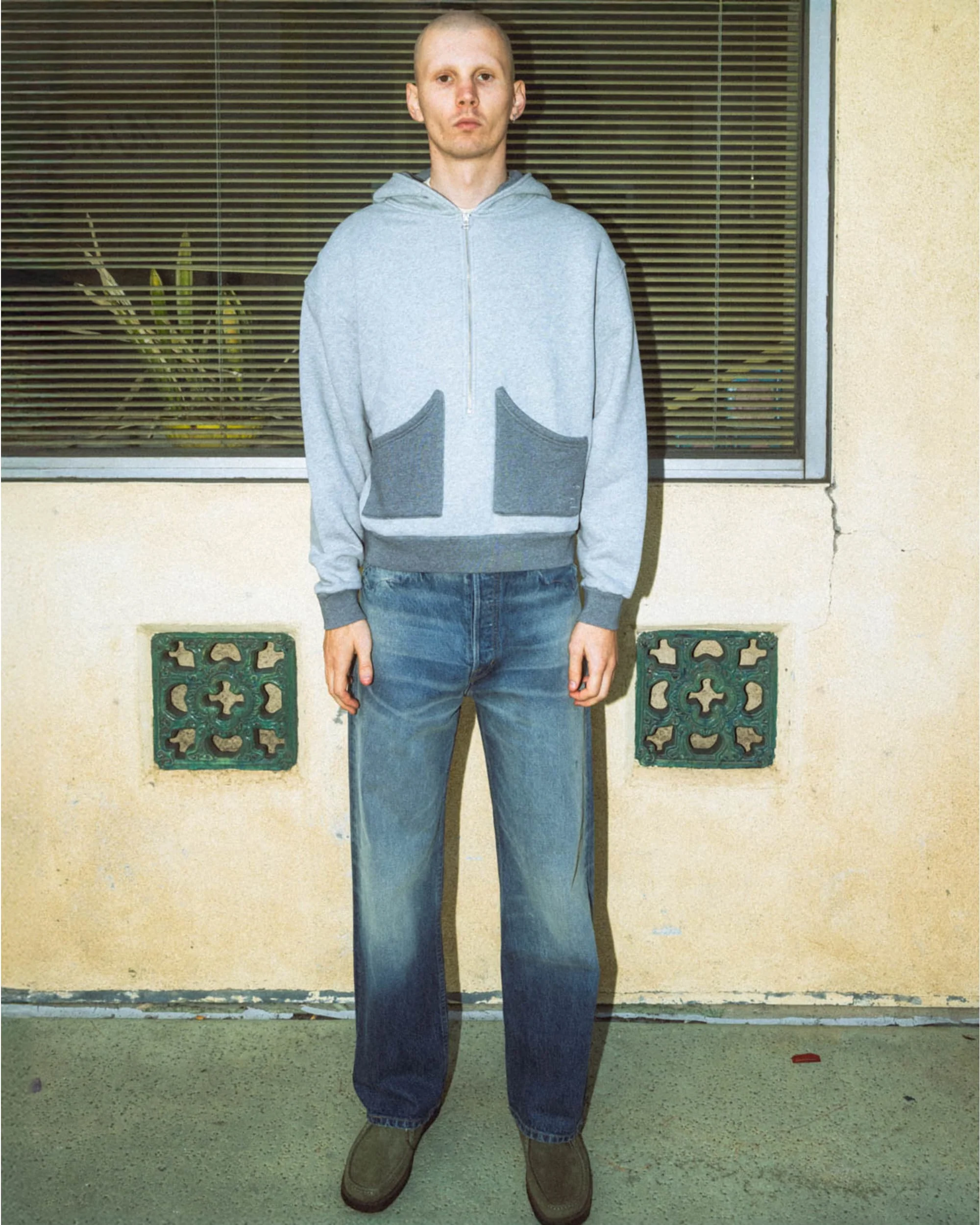 Zip Hoodie - Heather Grey - Image 2